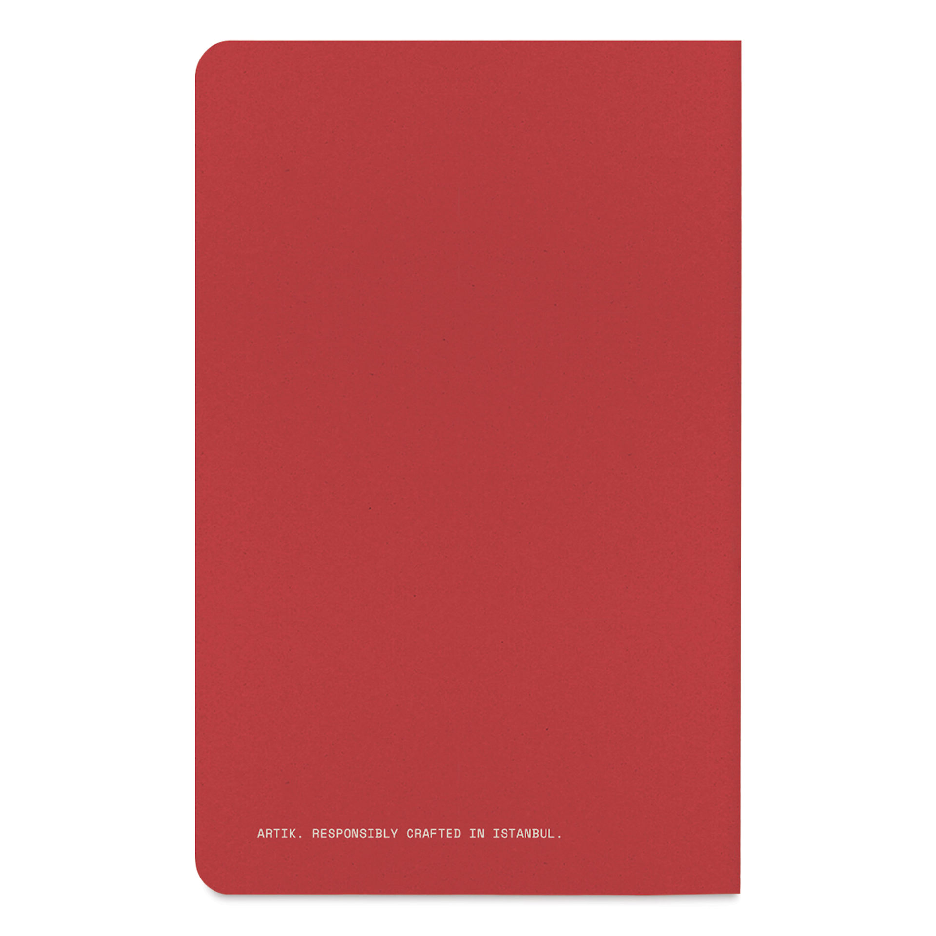 Artik Singer Sewn Notebook - Cherry, 3-1/2" x 5-1/2", Ruled, Pkg of 3, back cover
