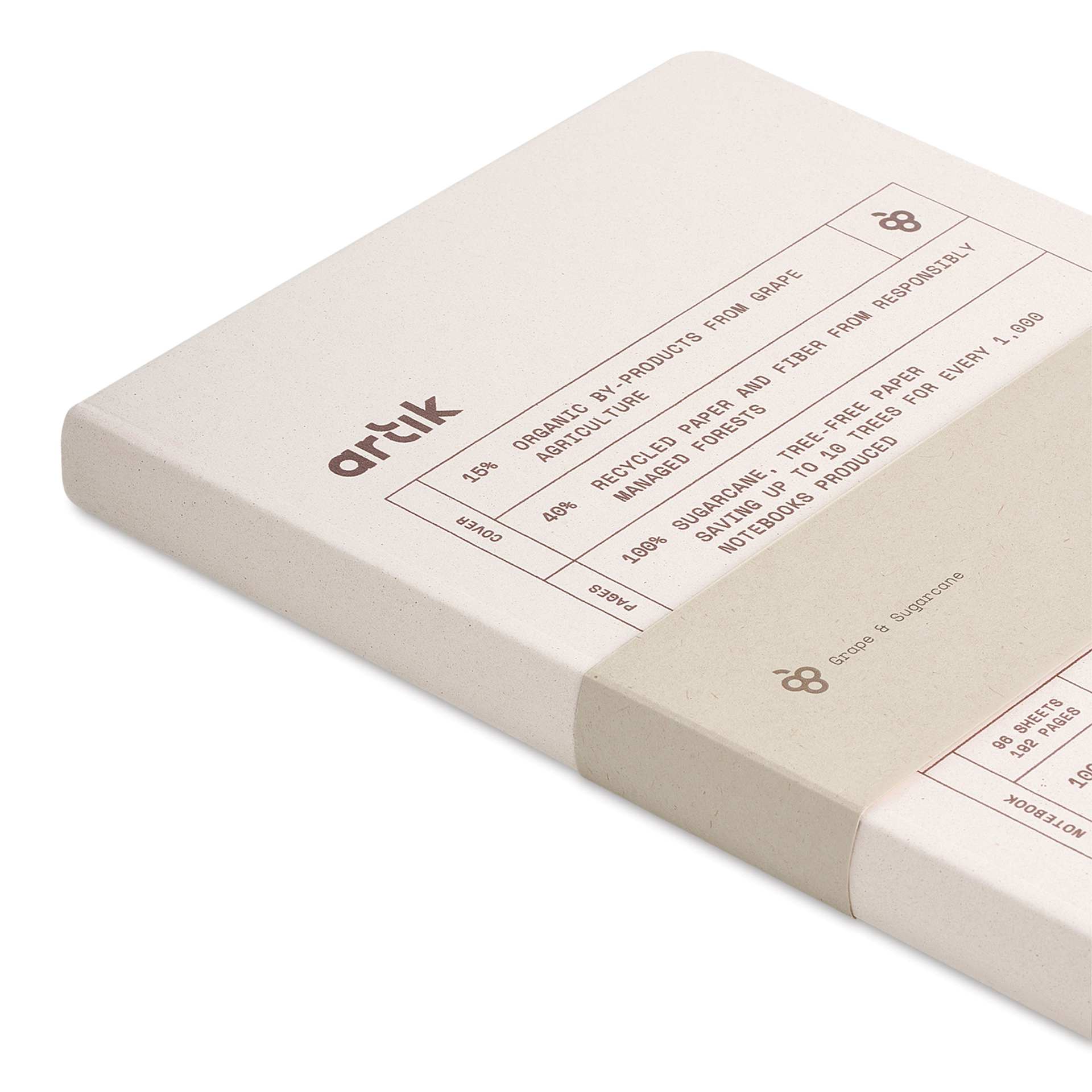 Artik Hardcover Notebook - Grape, 5-3/4" x 8-1/4", Ruled