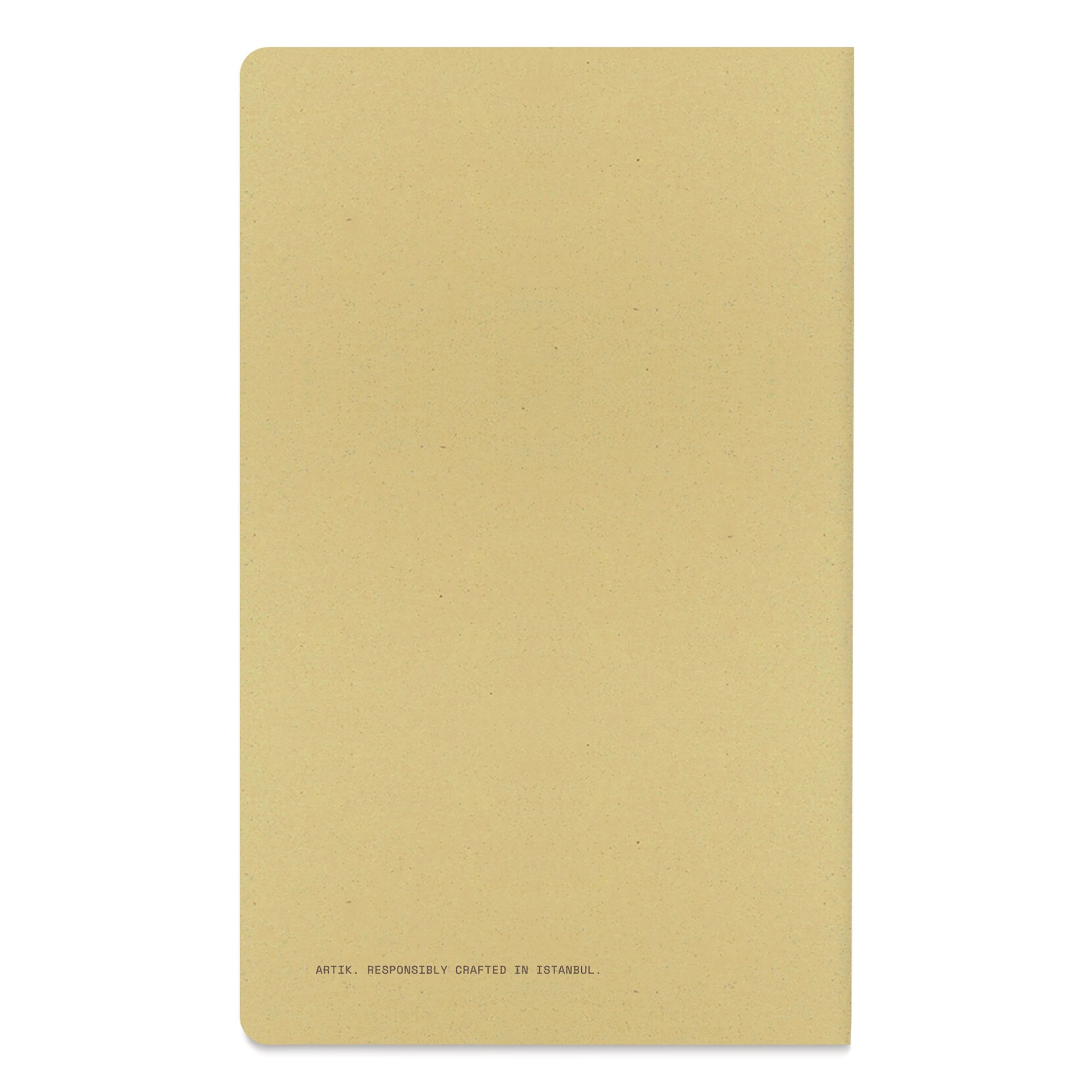Artik Singer Sewn Notebook - Olive, 5" x 8-1/4", Ruled, Pkg of 2, back cover