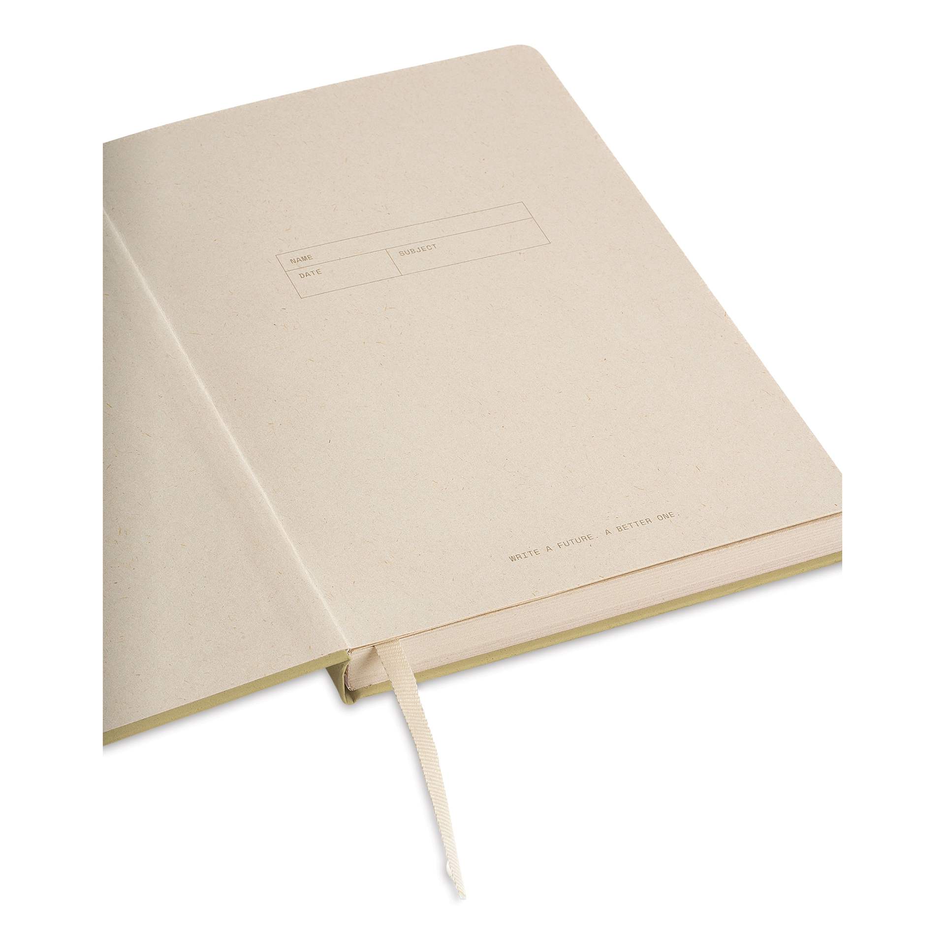 Artik Hardcover Notebook - Olive, 5-3/4" x 8-1/4", Ruled, inside cover