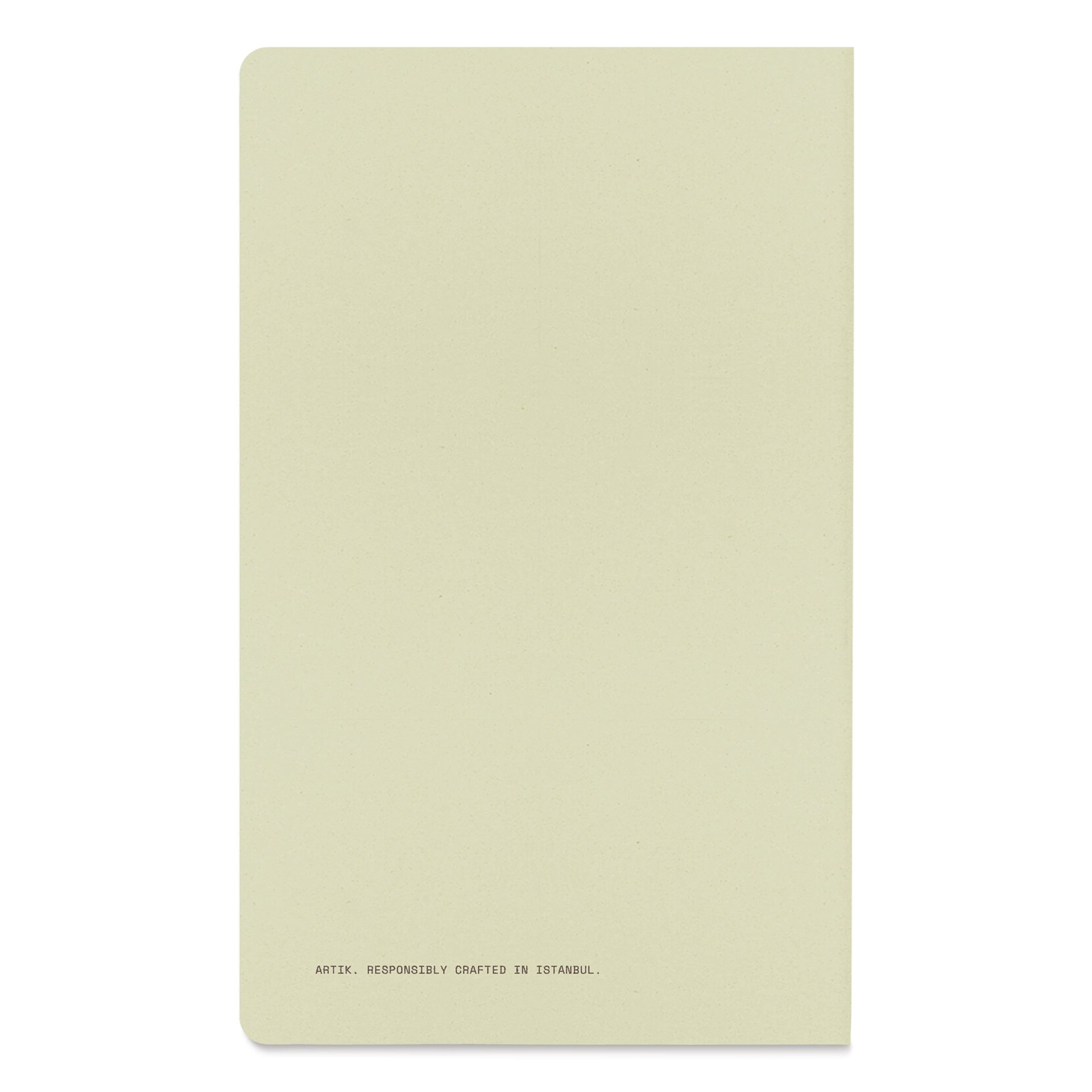 Artik Singer Sewn Notebook - Kiwi, 5" x 8-1/4", Ruled, Pkg of 2, back cover