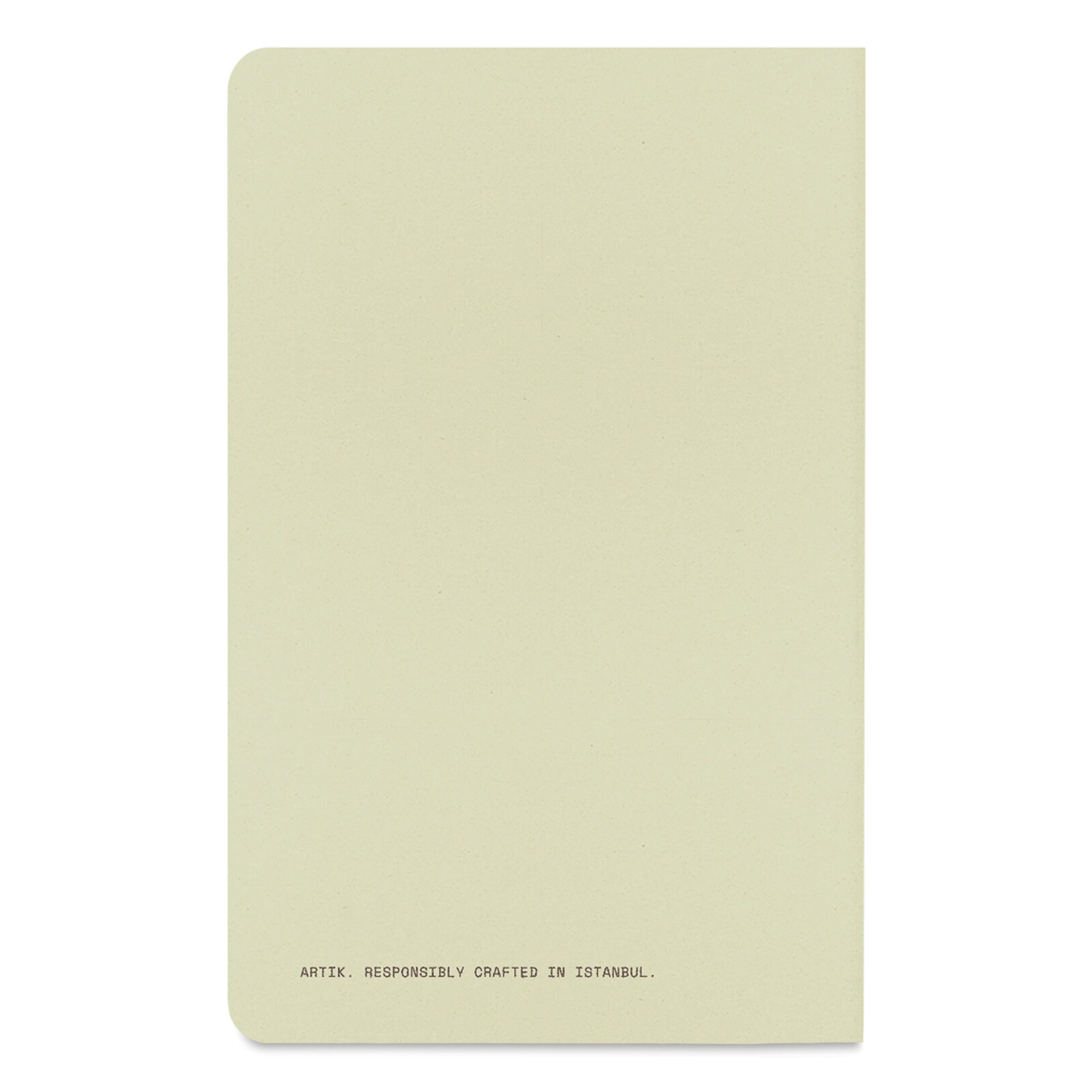 Artik Singer Sewn Notebook - Kiwi, 3-1/2" x 5-1/2", Ruled, Pkg of 3, back cover