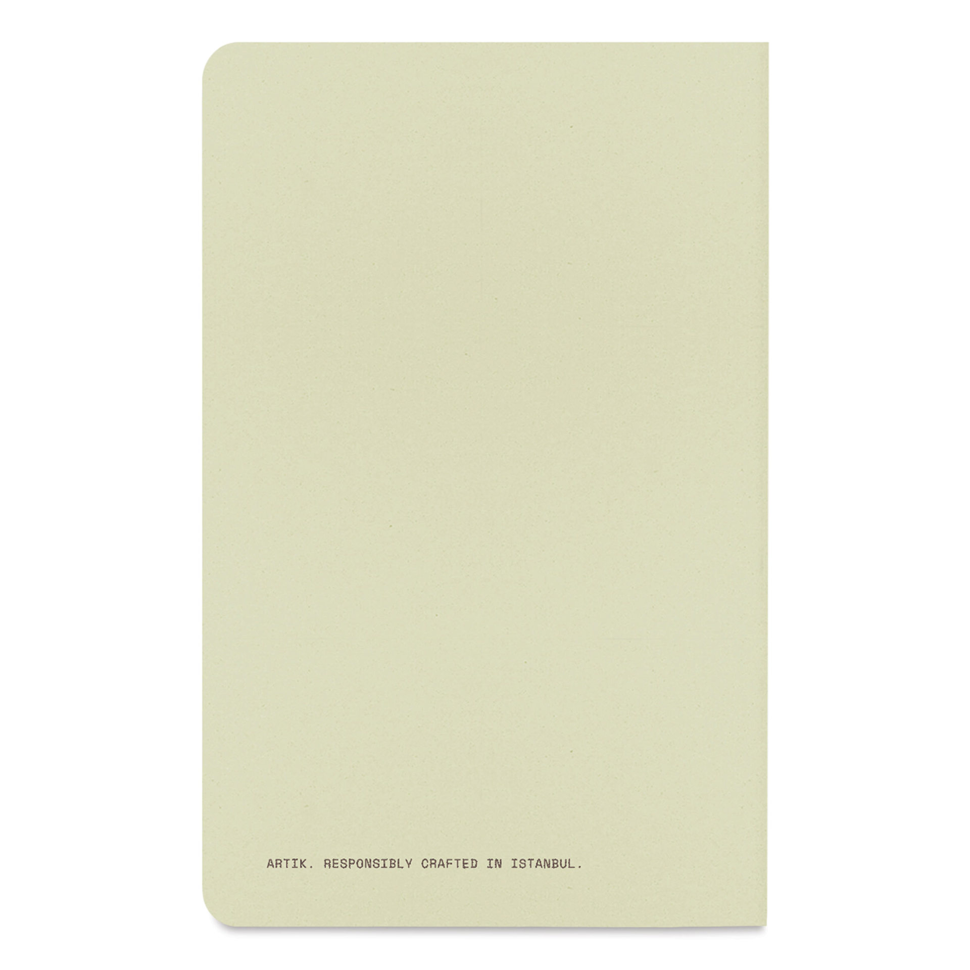 Artik Singer Sewn Notebook - Kiwi, 3-1/2" x 5-1/2", Dot Grid, Pkg of 3, back cover