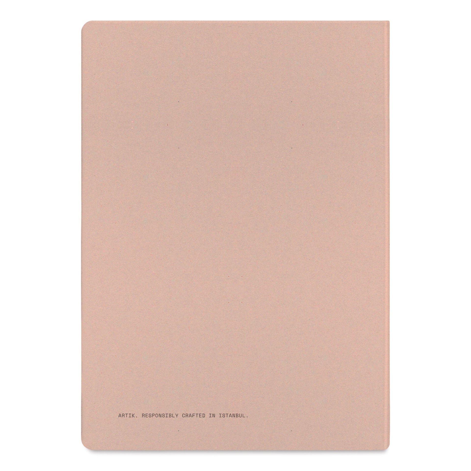 Artik Hardcover Notebook - Almond, 5-3/4" x 8-1/4", Blank, back