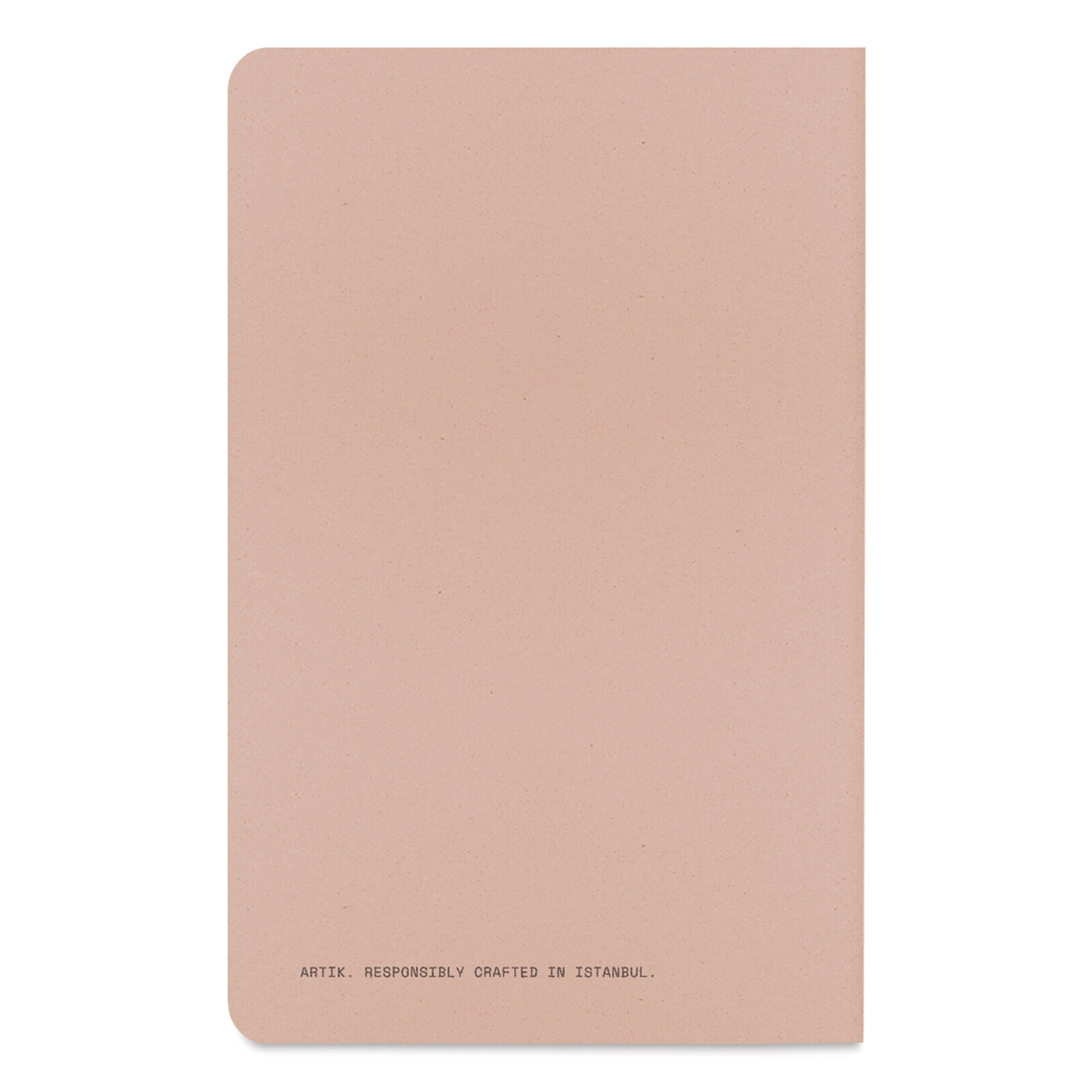 Artik Singer Sewn Notebook - Almond, 3-1/2" x 5-1/2", Ruled, Pkg of 3, back cover
