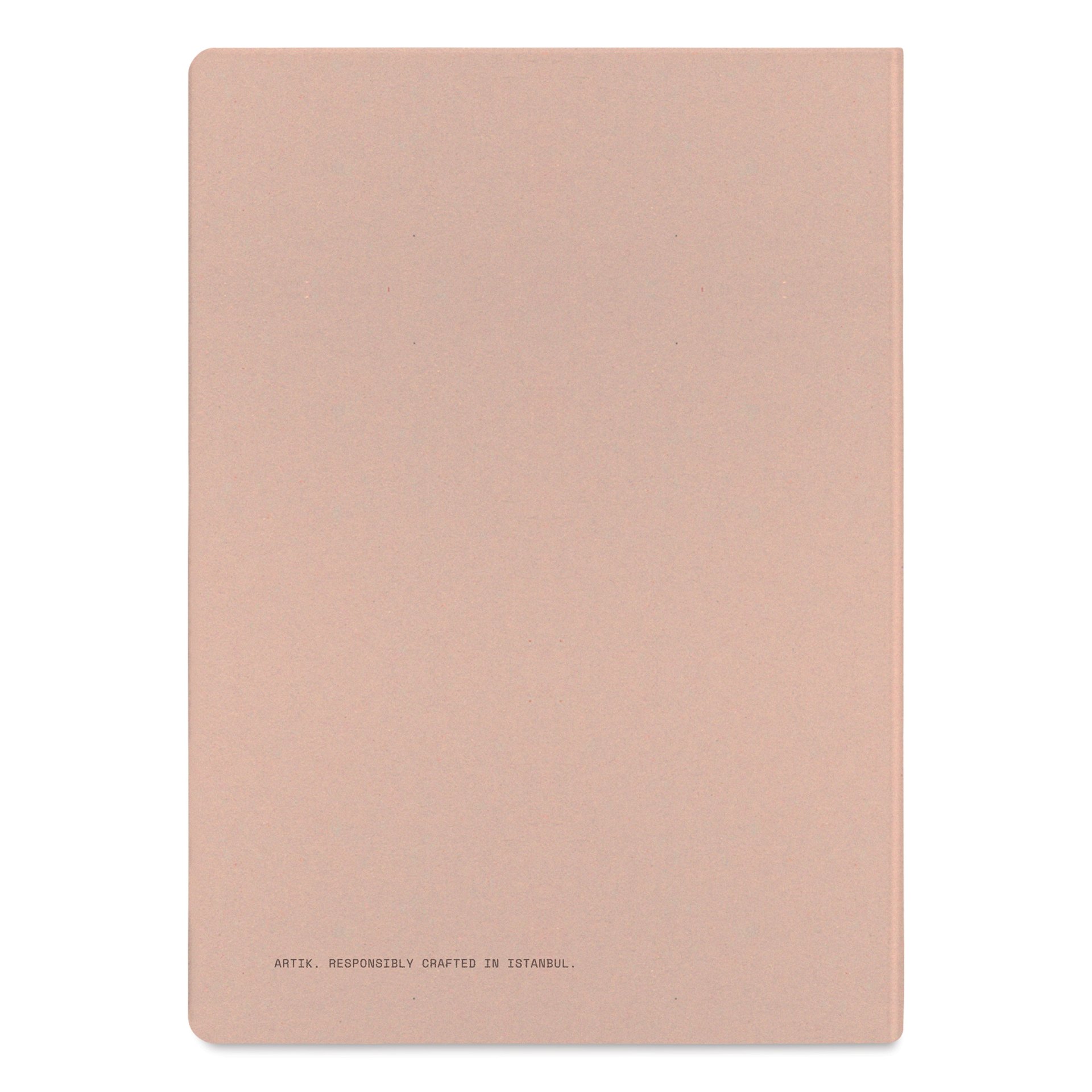 Artik Hardcover Notebook - Almond, 5-3/4" x 8-1/4", Dot Grid, back