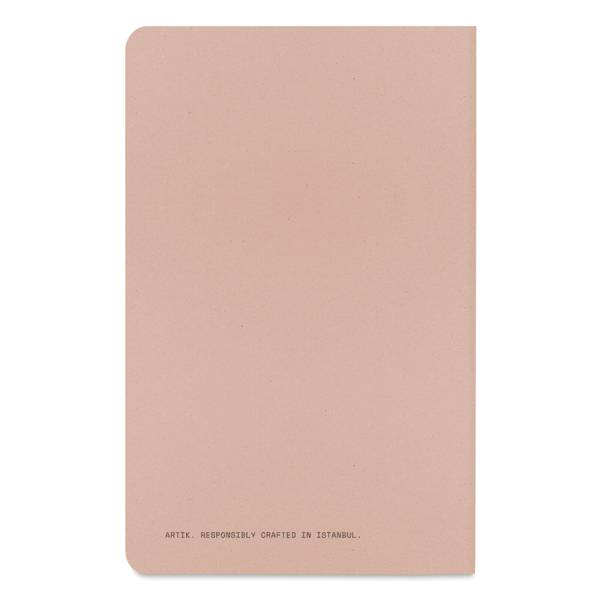 Artik Singer Sewn Notebook - Almond, 3-1/2" x 5-1/2", Dot Grid, Pkg of 3, back cover