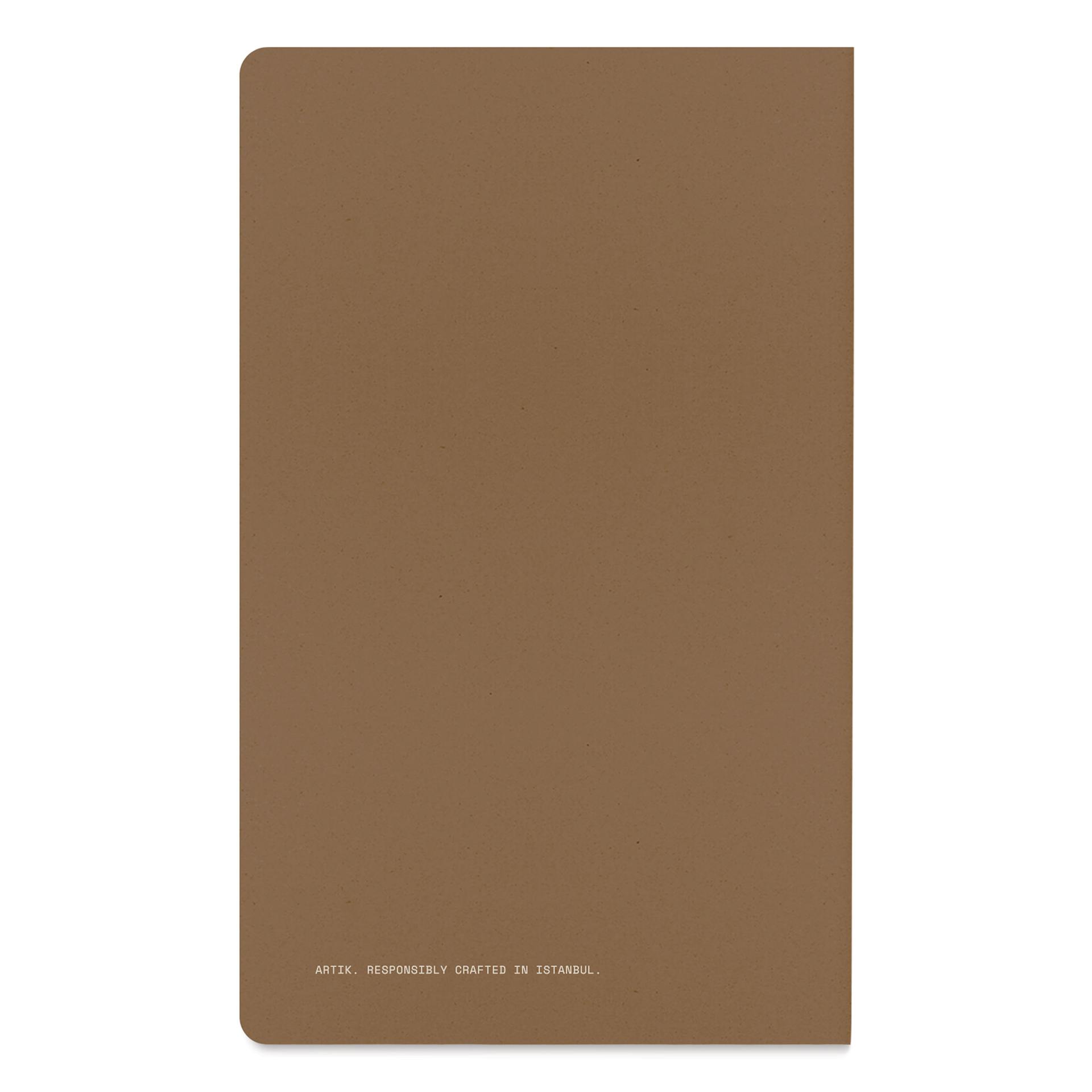 Artik Singer Sewn Notebook - Hazelnut, 5" x 8-1/4", Blank, Pkg of 2, back cover