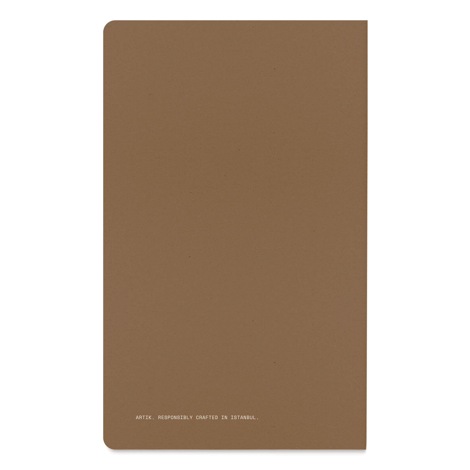 Artik Singer Sewn Notebook - Hazelnut, 5" x 8-1/4", Ruled, Pkg of 2, back cover