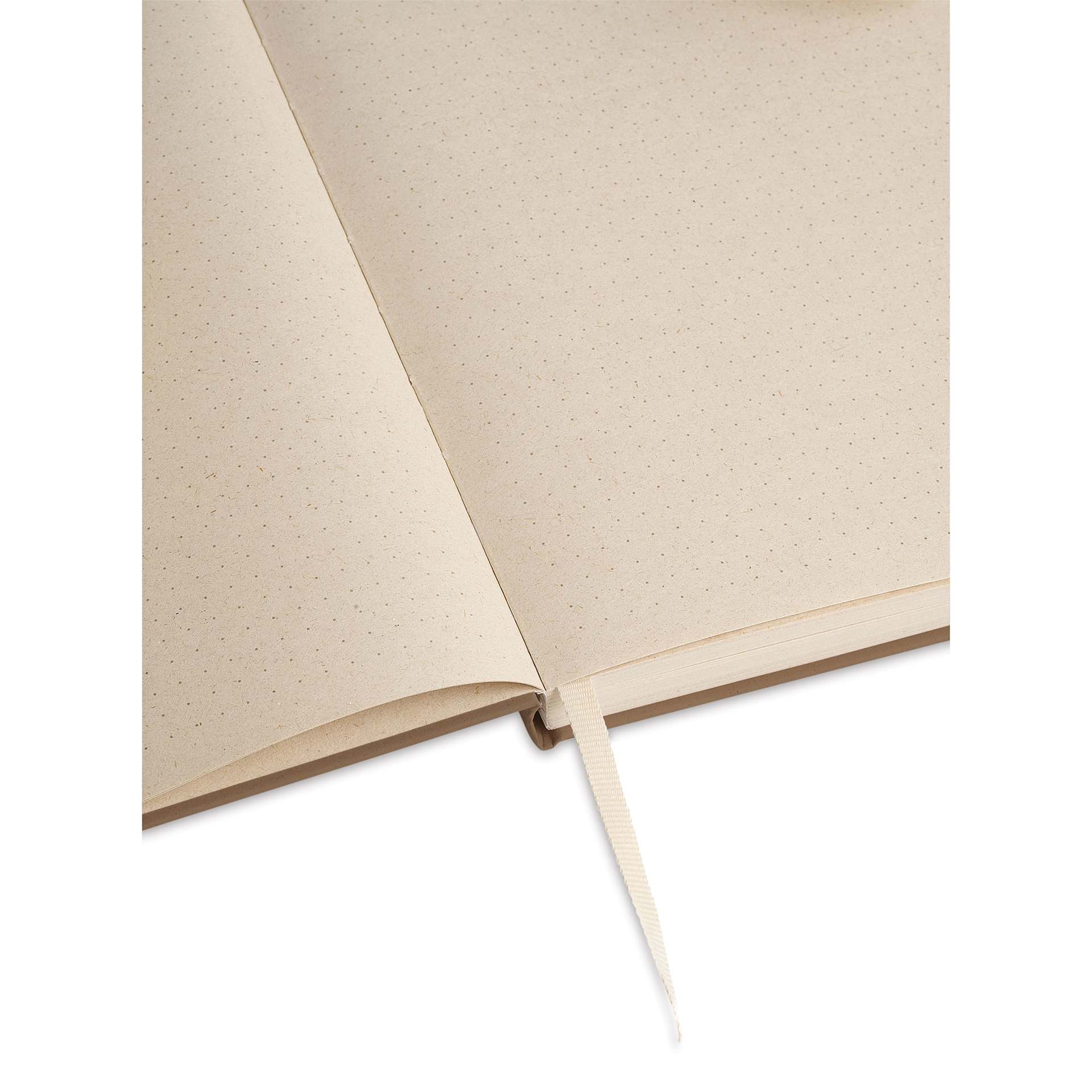 Artik Hardcover Notebook - Hazelnut, 5-3/4" x 8-1/4", Dot Grid, open