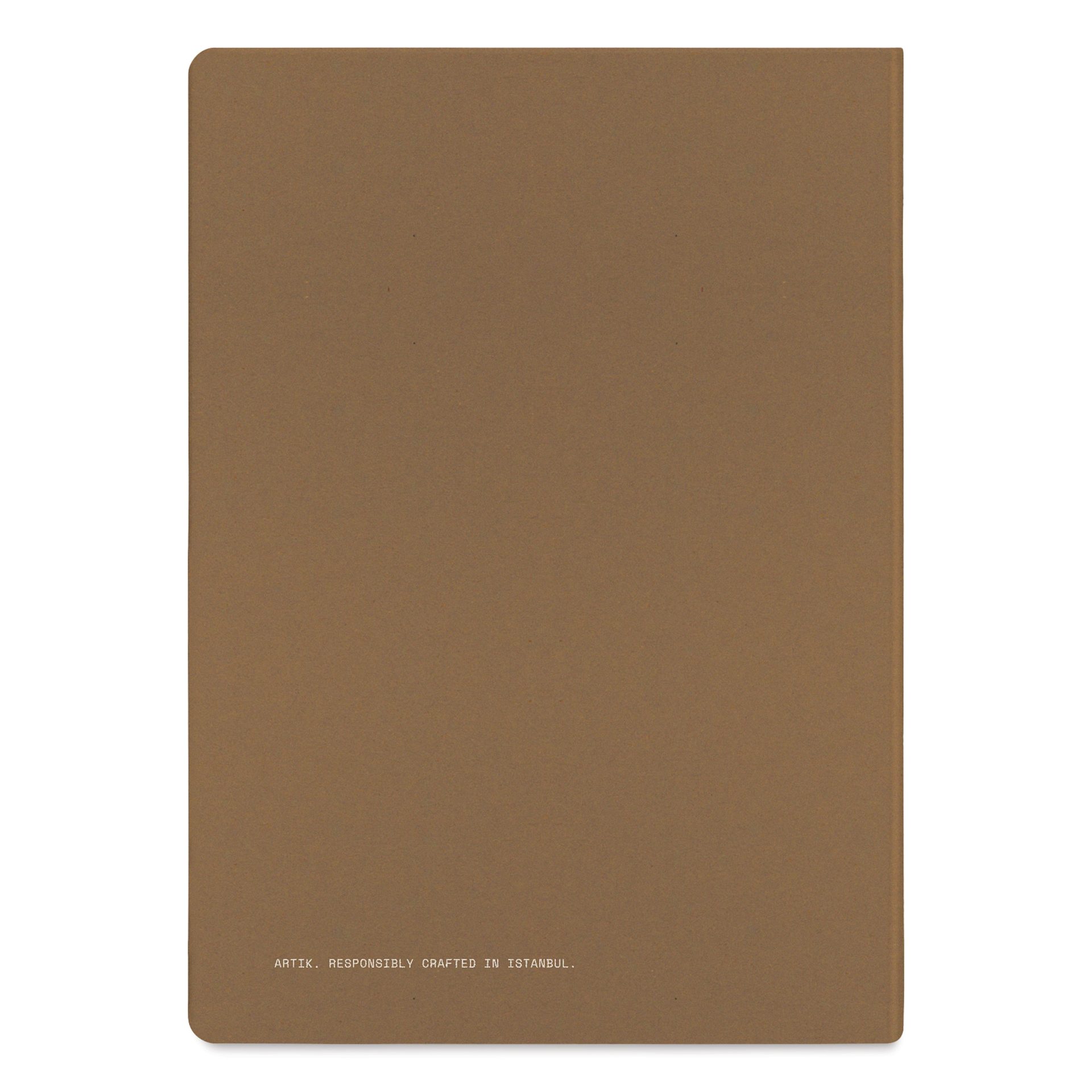 Artik Hardcover Notebook - Hazelnut, 5-3/4" x 8-1/4", Dot Grid, back