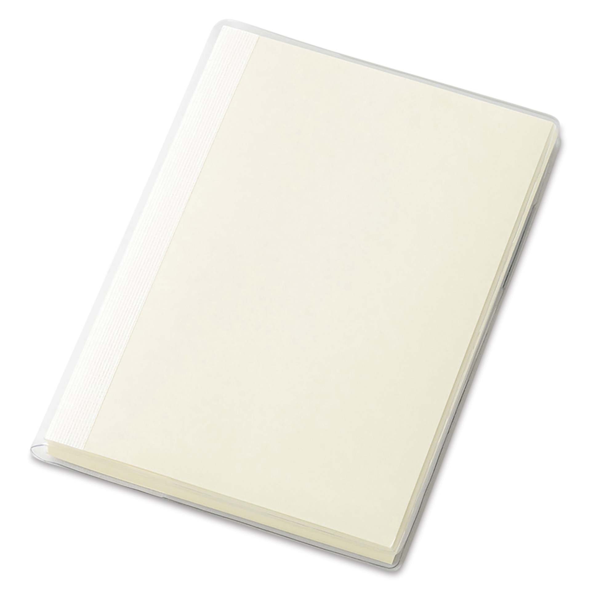 Midori MD Notebook Cover - A6, Clear, on notebook