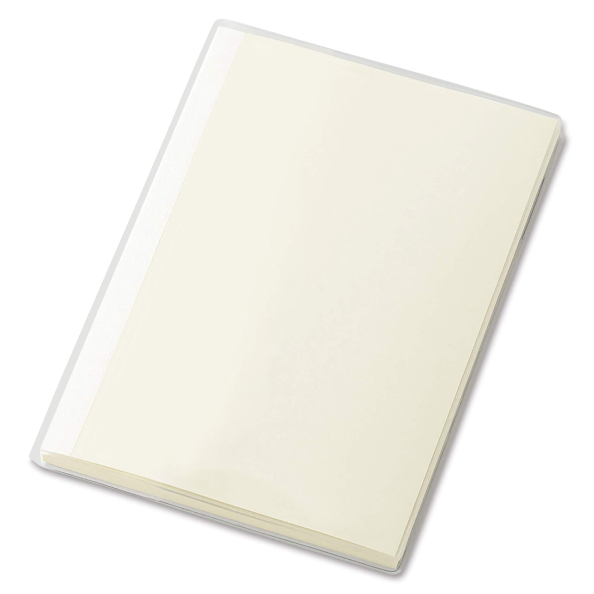 Midori MD Notebook Cover - A5, Clear, on notebook