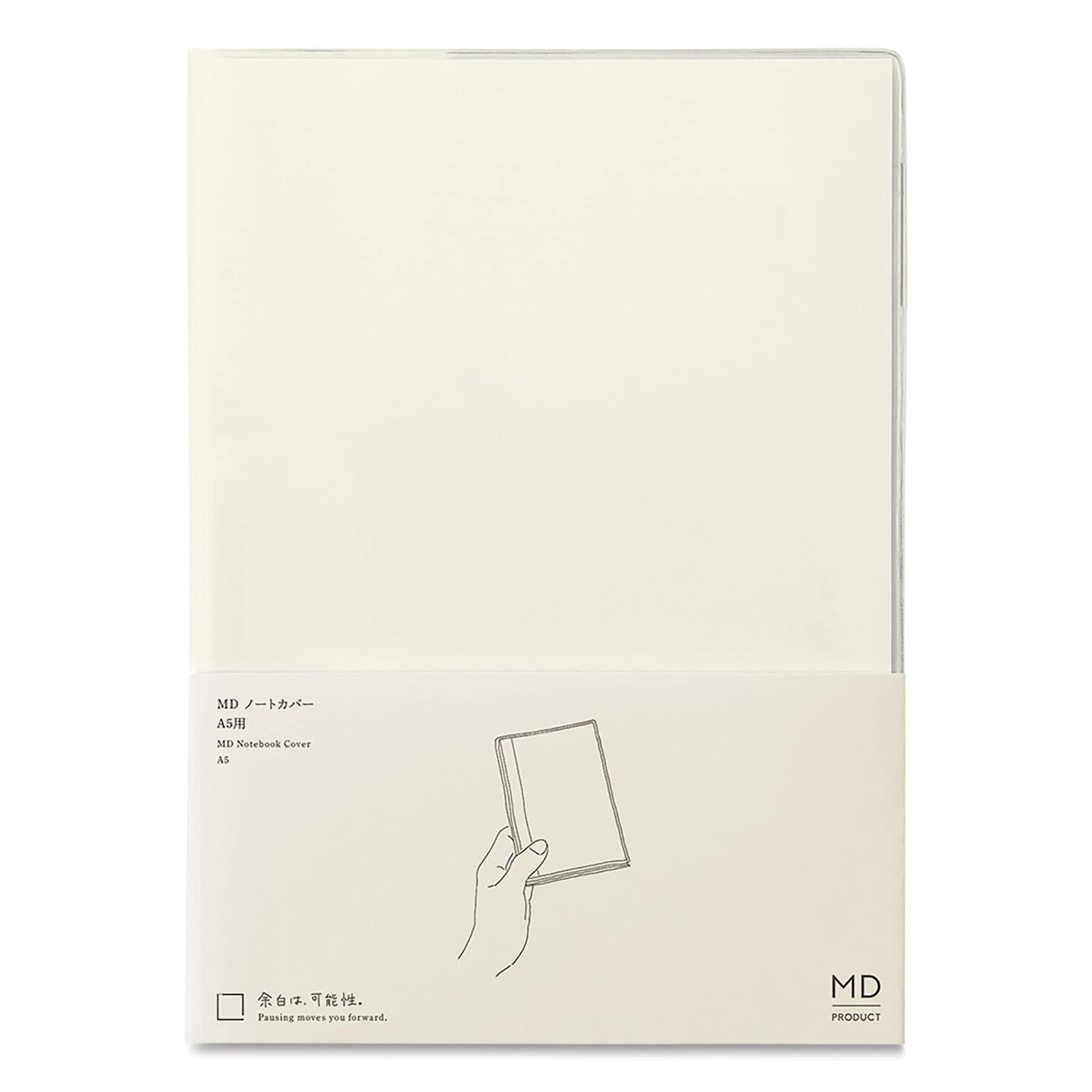 Midori MD Notebook Cover - A5, Clear, packaging