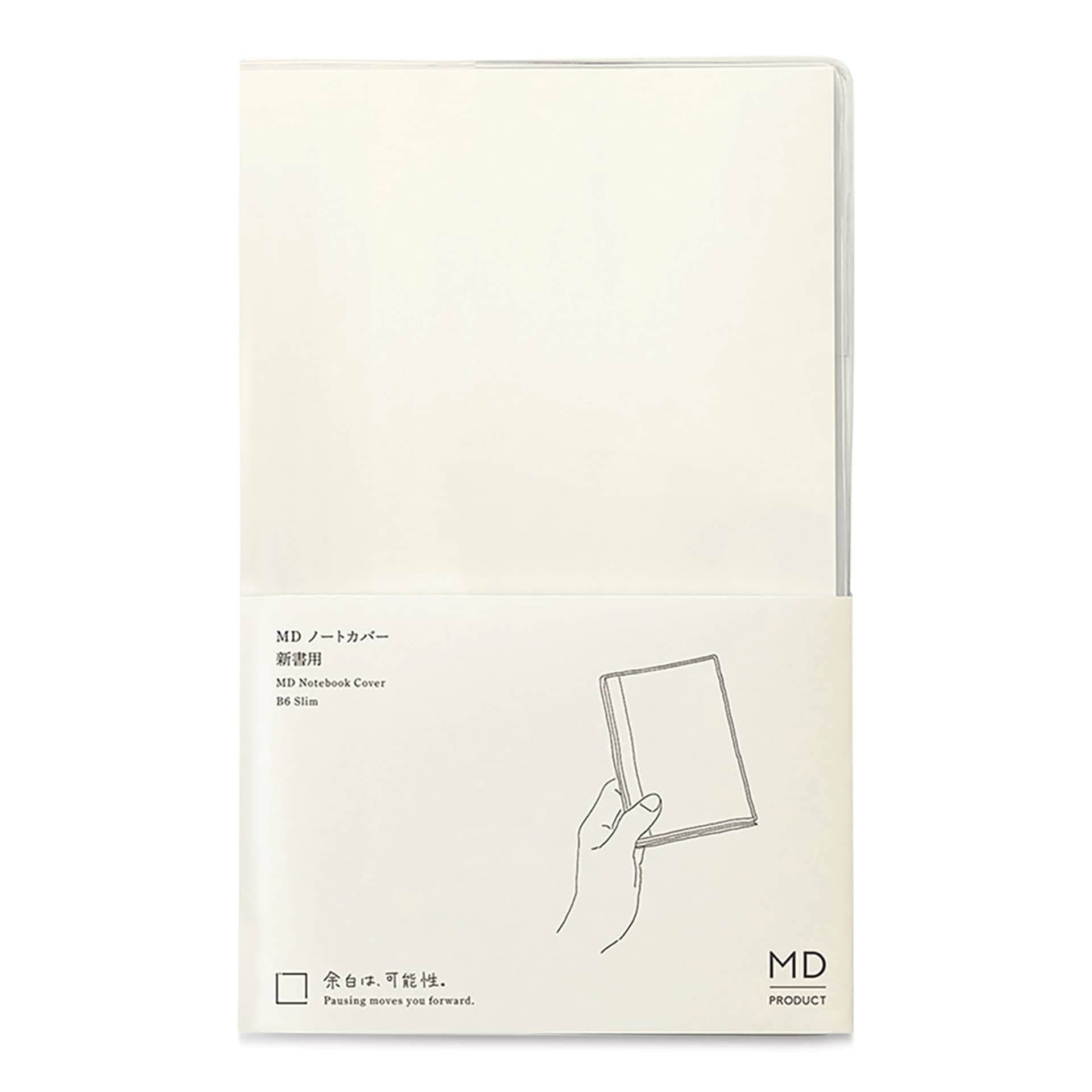 Midori MD Notebook Cover - B6 Slim, Clear, packaging