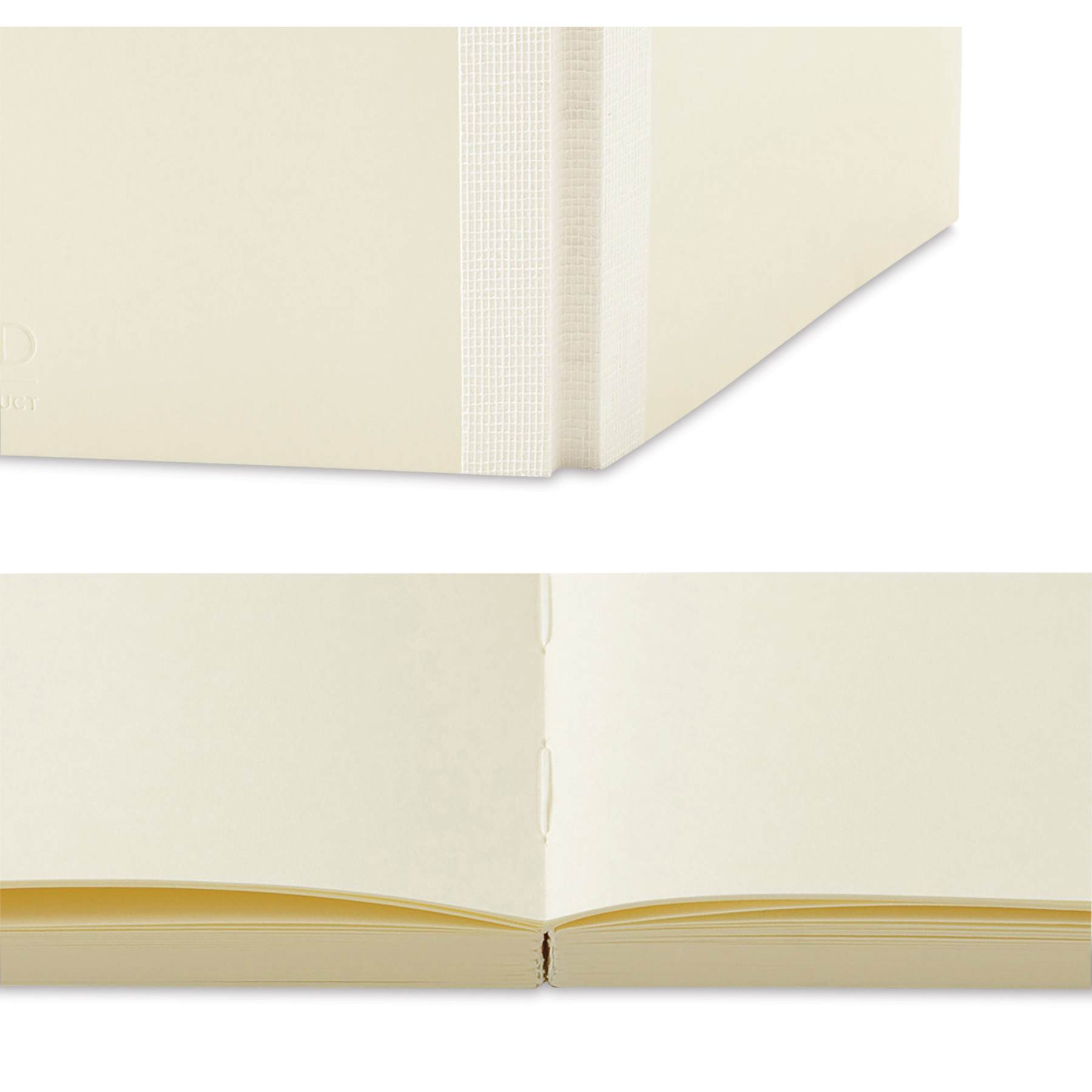 Midori MD Notebooks - A5, Blank, White, binding