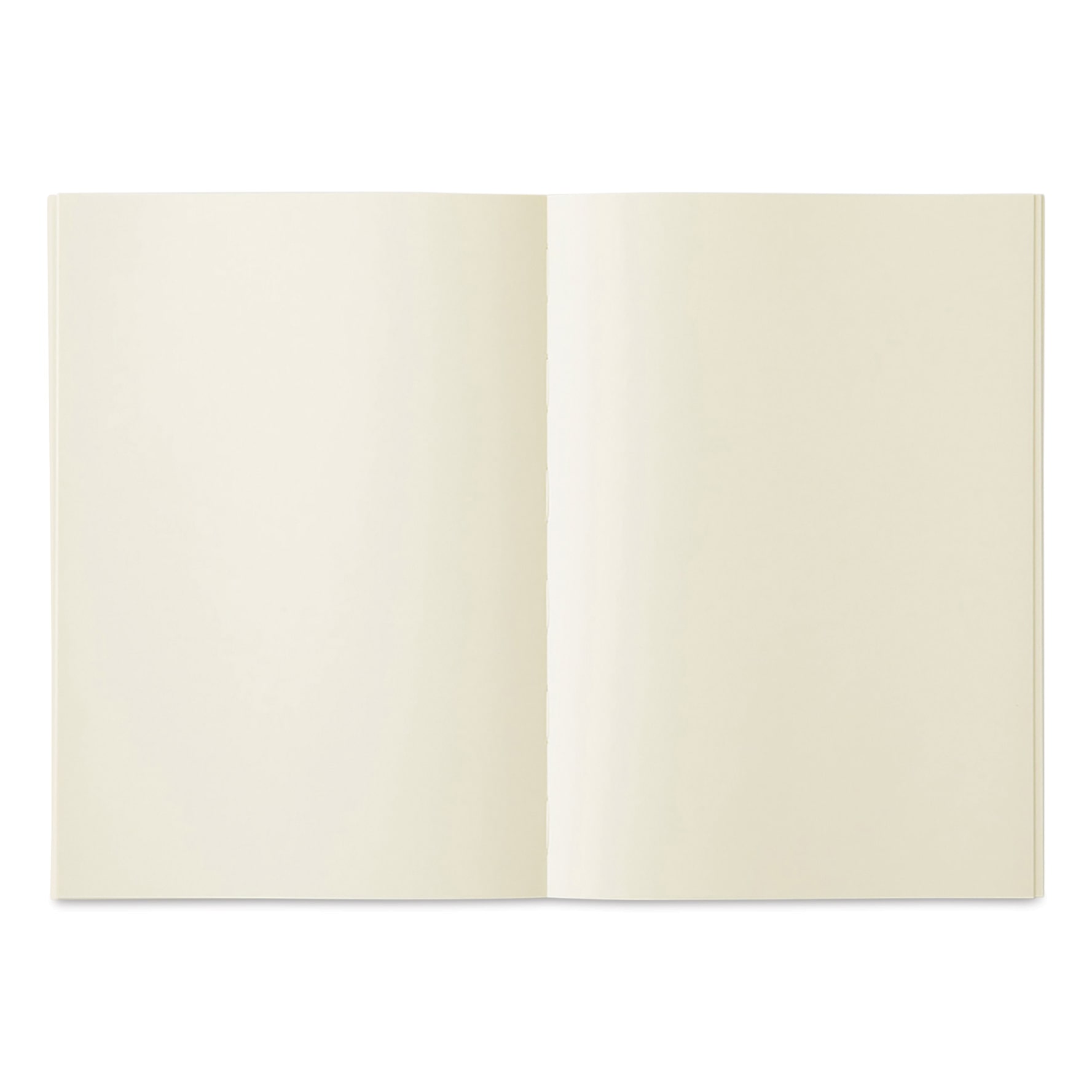 Midori MD Notebooks - A5, Blank, White, open
