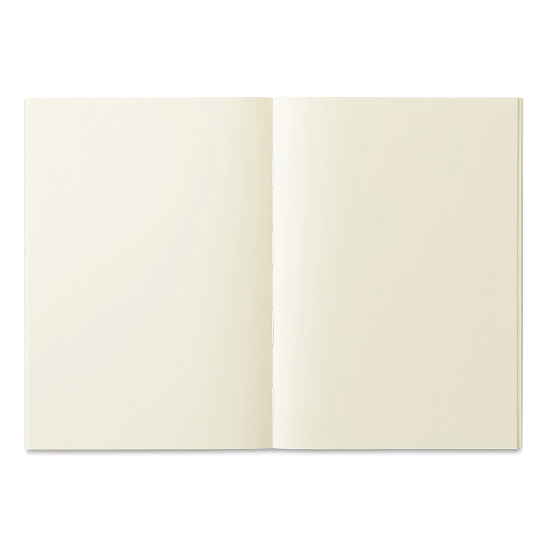 Midori MD Notebooks - A6, Blank, White, open