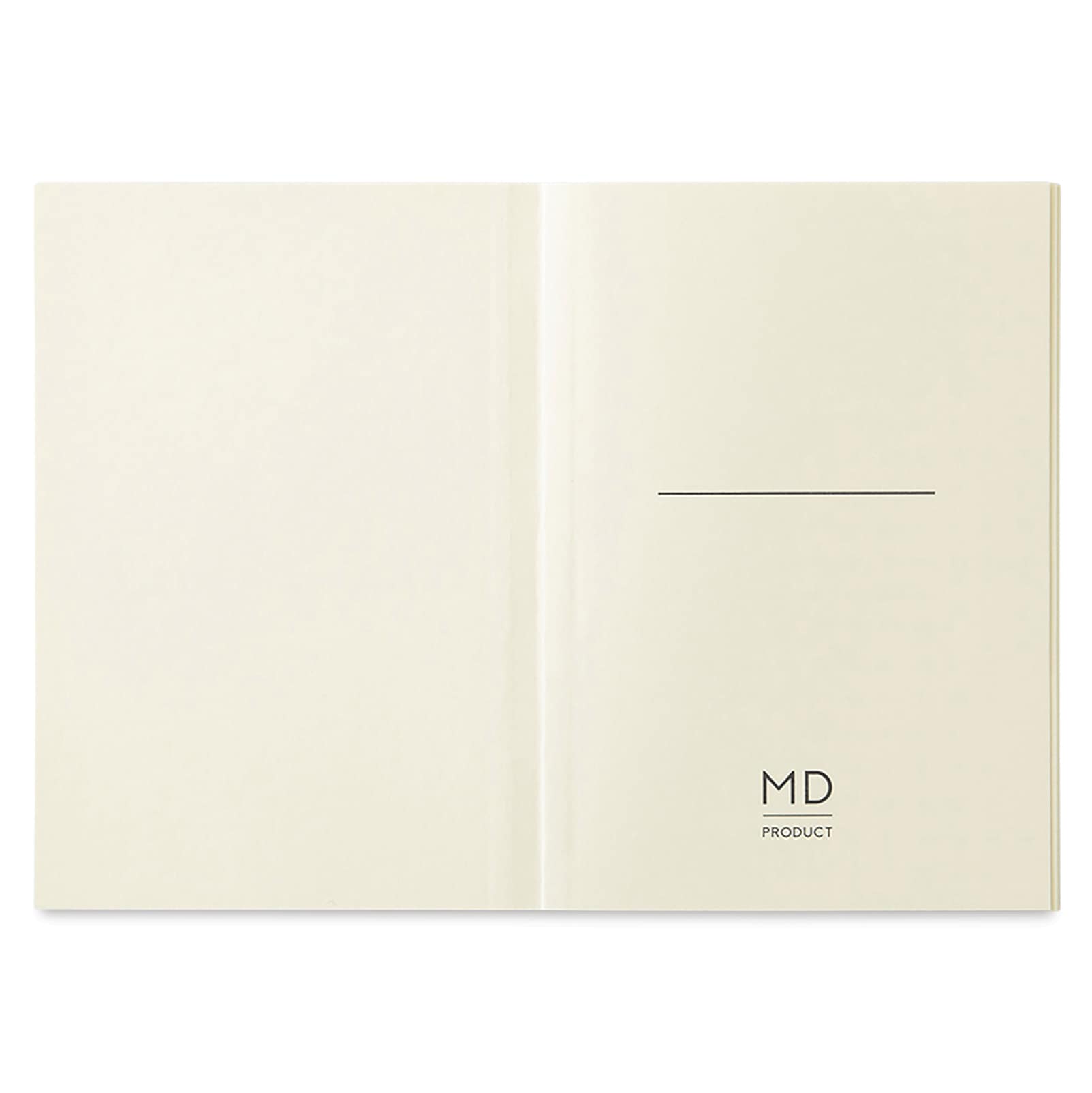 Midori MD Notebooks - A7, Blank, White, inside cover