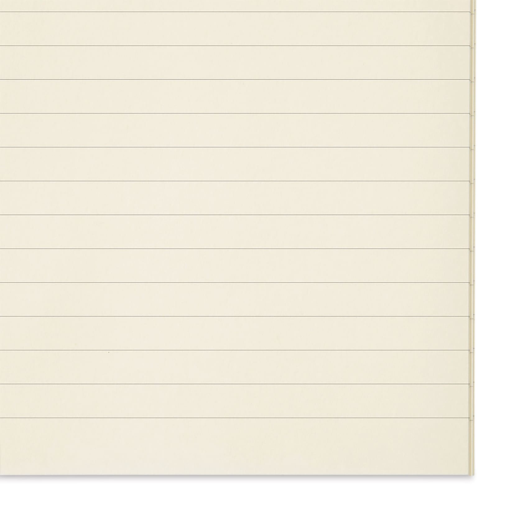 Midori MD Notebooks - A5, Lined, White, close-up of paper