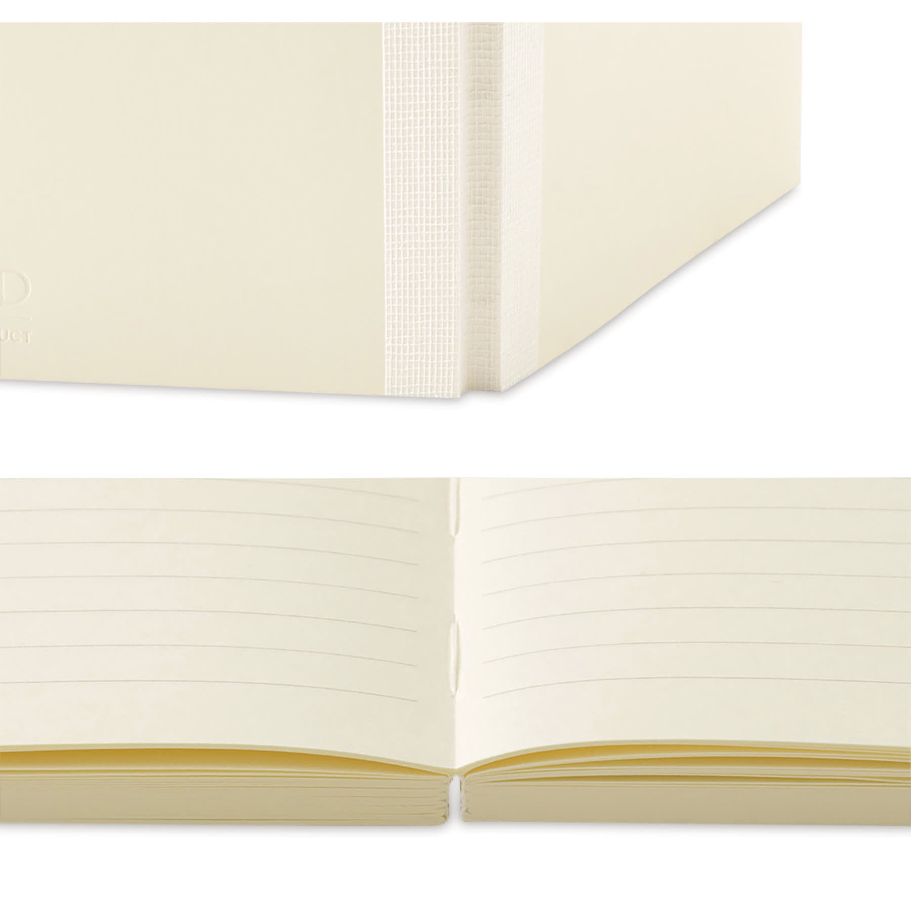 Midori MD Notebooks - A5, Lined, White, binding