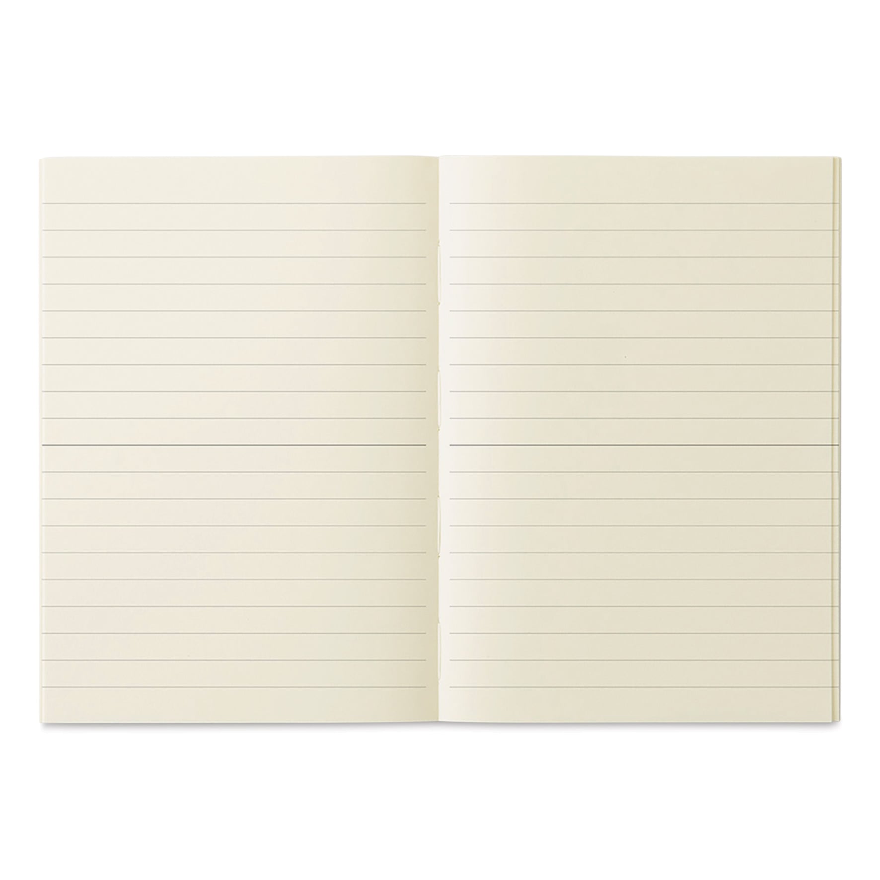 Midori MD Notebooks - A6, Lined, White, open