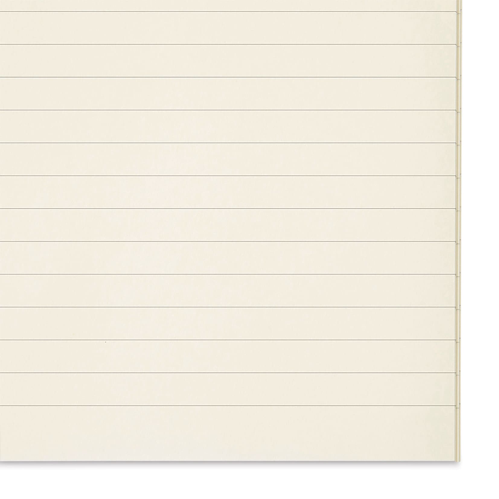 Midori MD Notebooks - A7, Lined, White, close-up of paper
