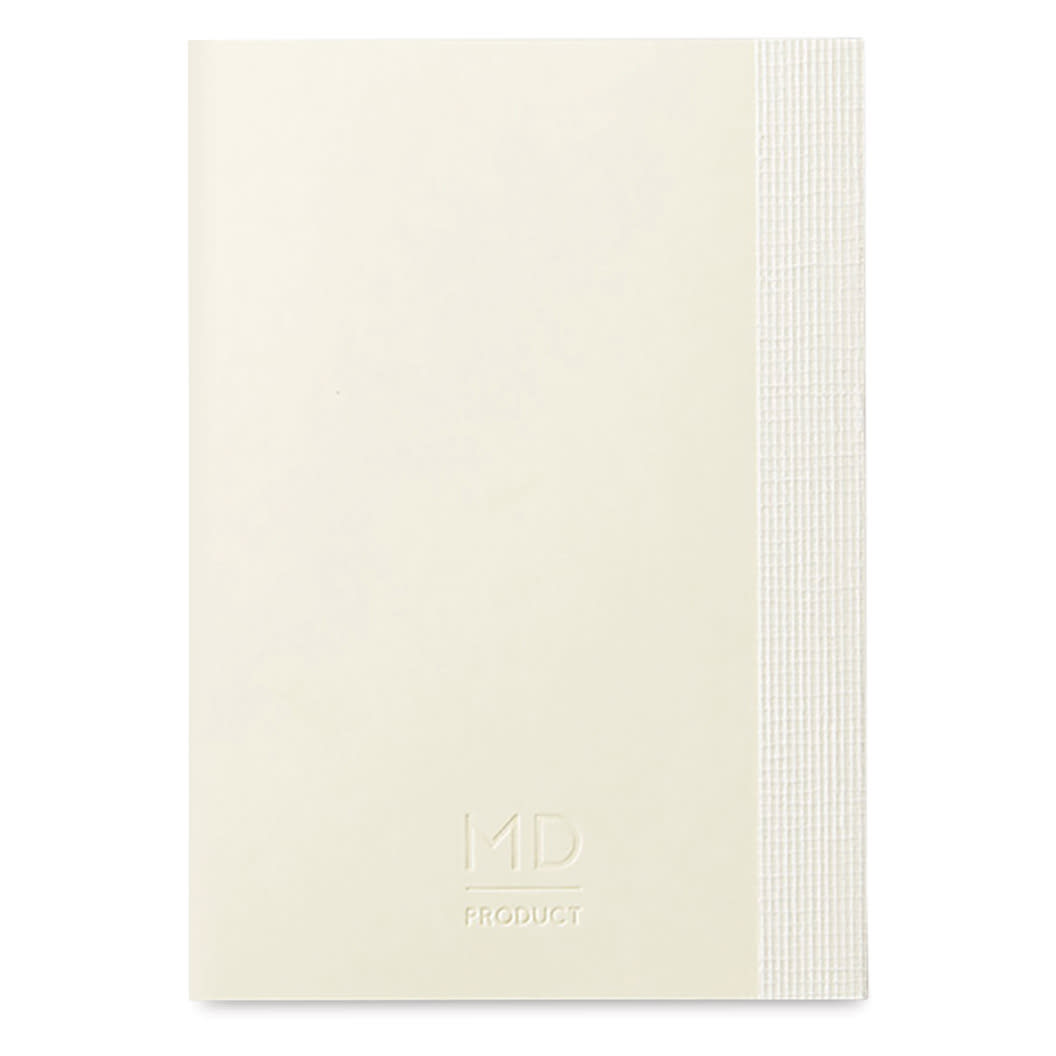 Midori MD Notebooks - A7, Lined, White, back cover