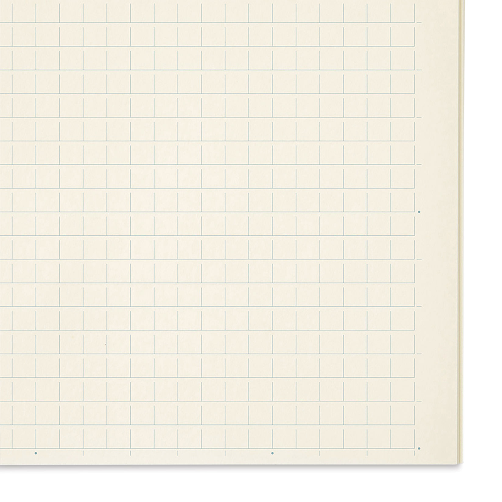 Midori MD Notebooks - A5, Grid, White, close-up of paper