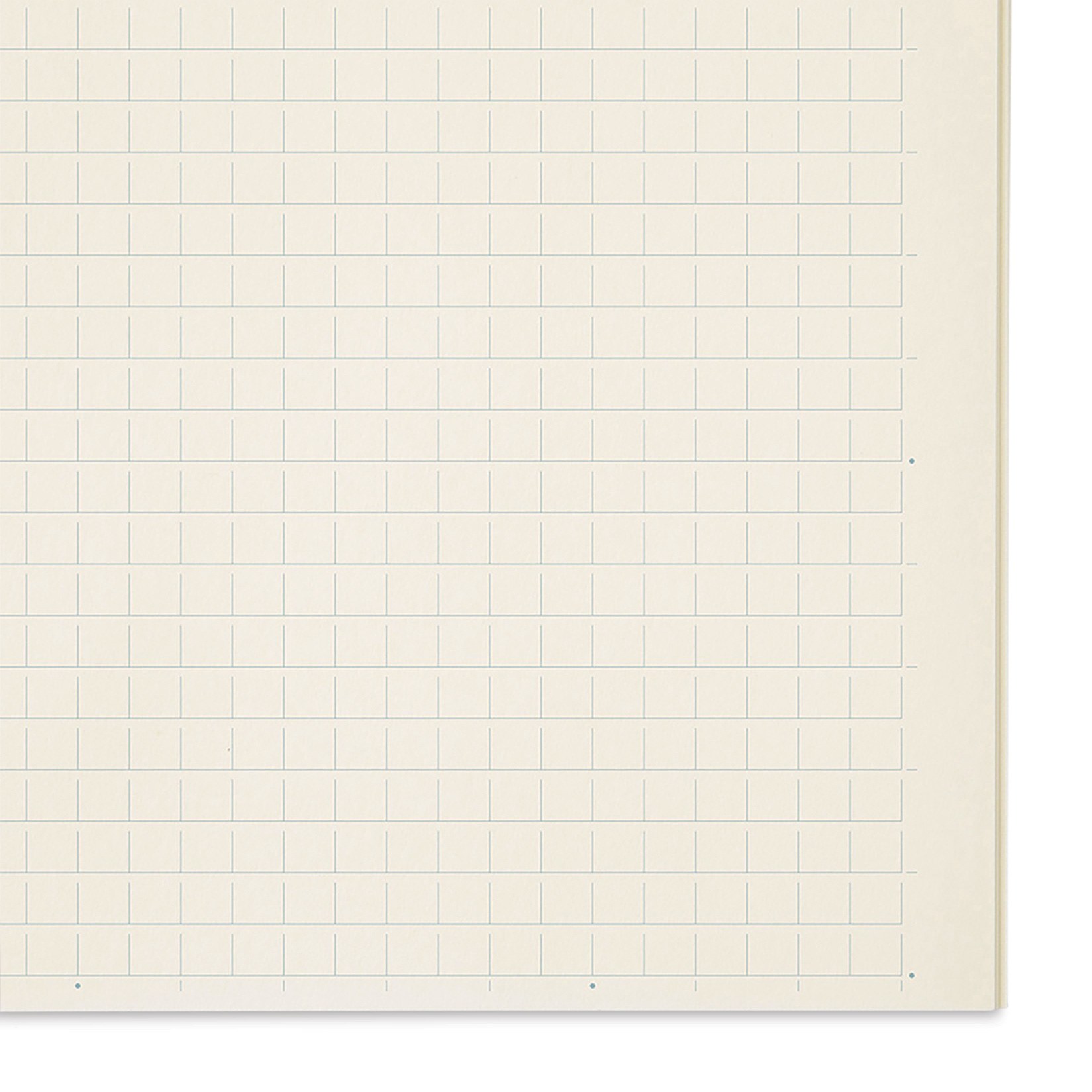 Midori MD Notebooks - A6, Grid, White, close-up of paper