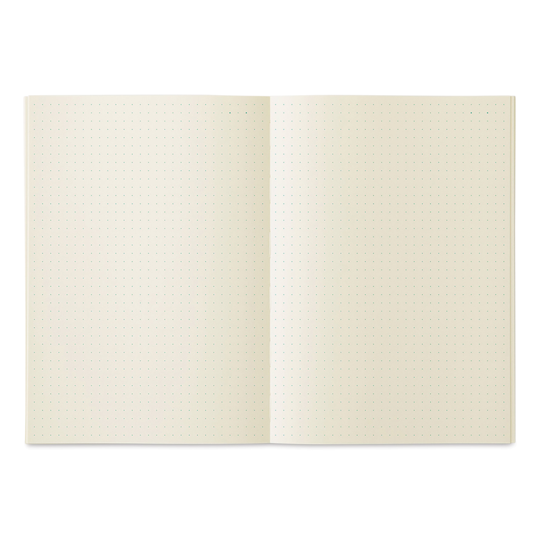 Midori MD Notebooks - A5, Dot Grid, White, open