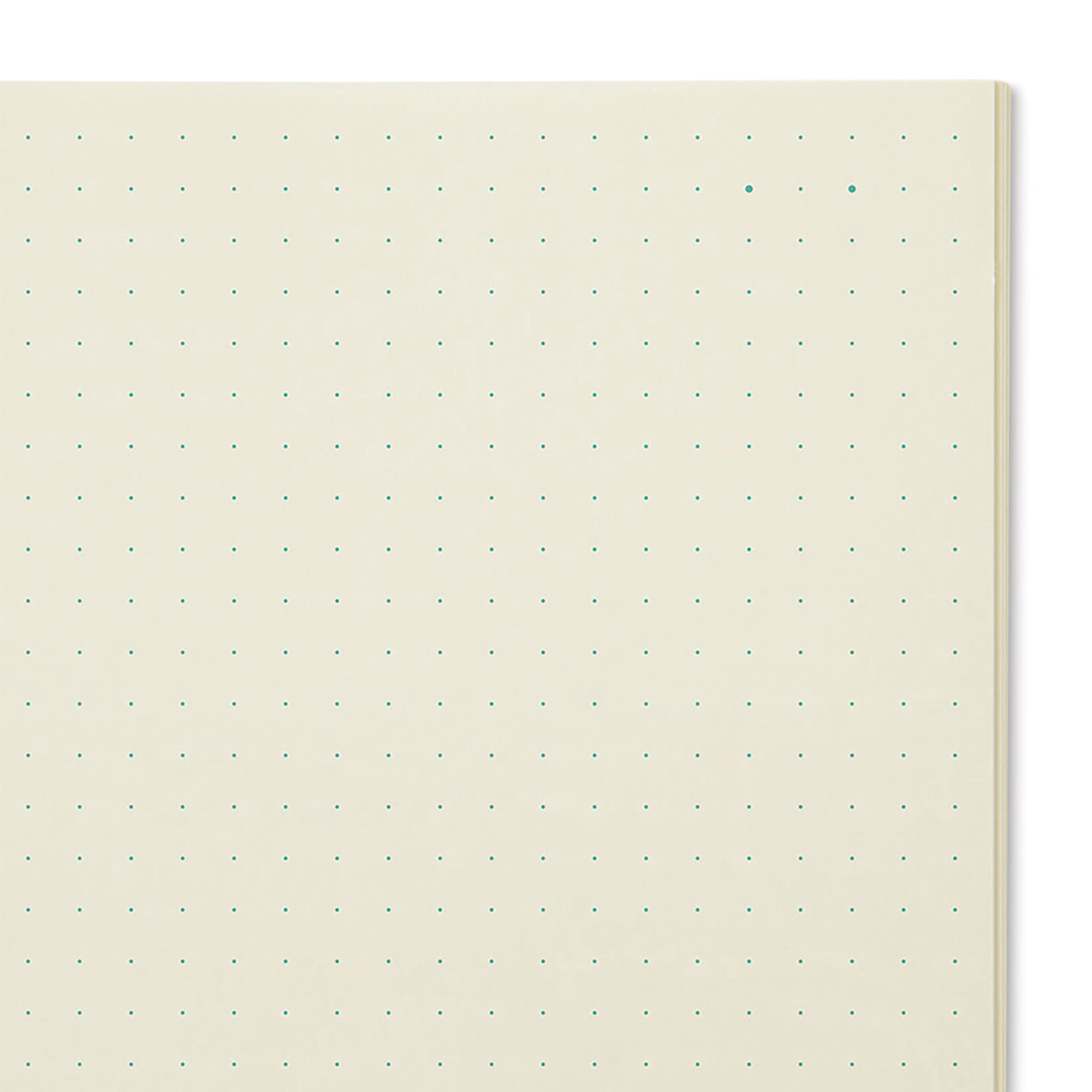 Midori MD Notebooks - A6, Dot Grid, White, close-up of paper