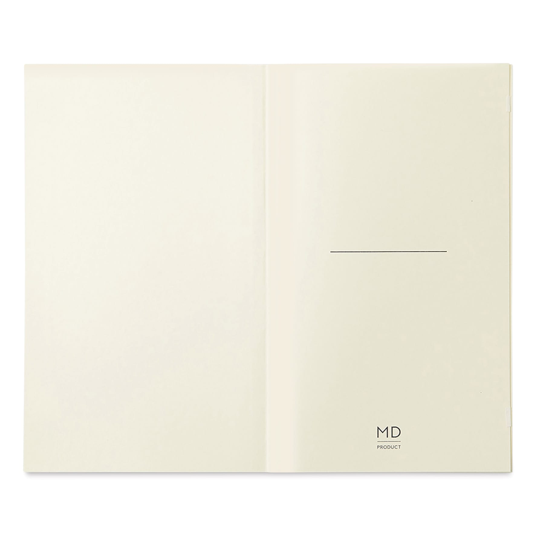 Midori MD Notebooks - B6 Slim, Blank, White, inside cover