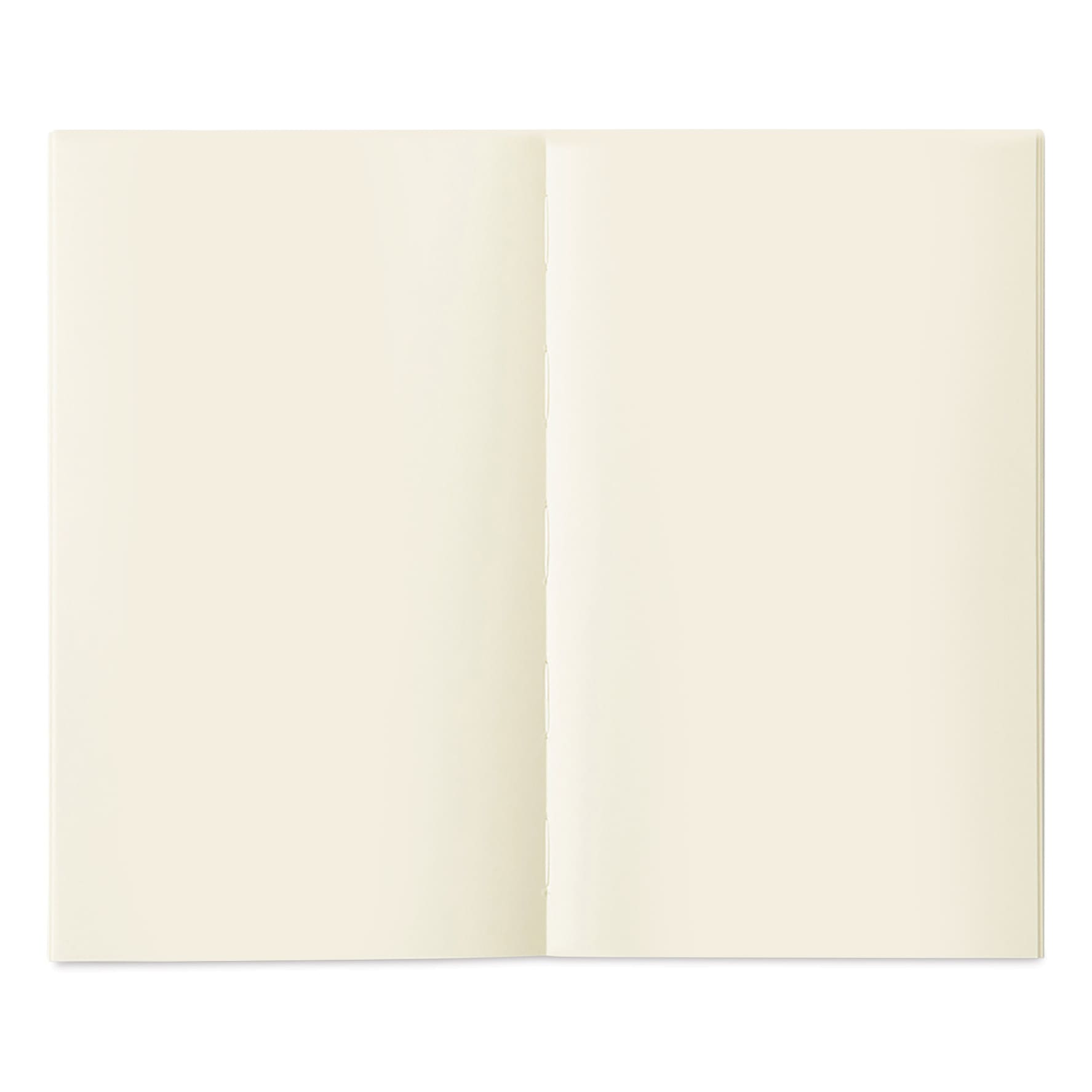 Midori MD Notebooks - B6 Slim, Blank, White, open