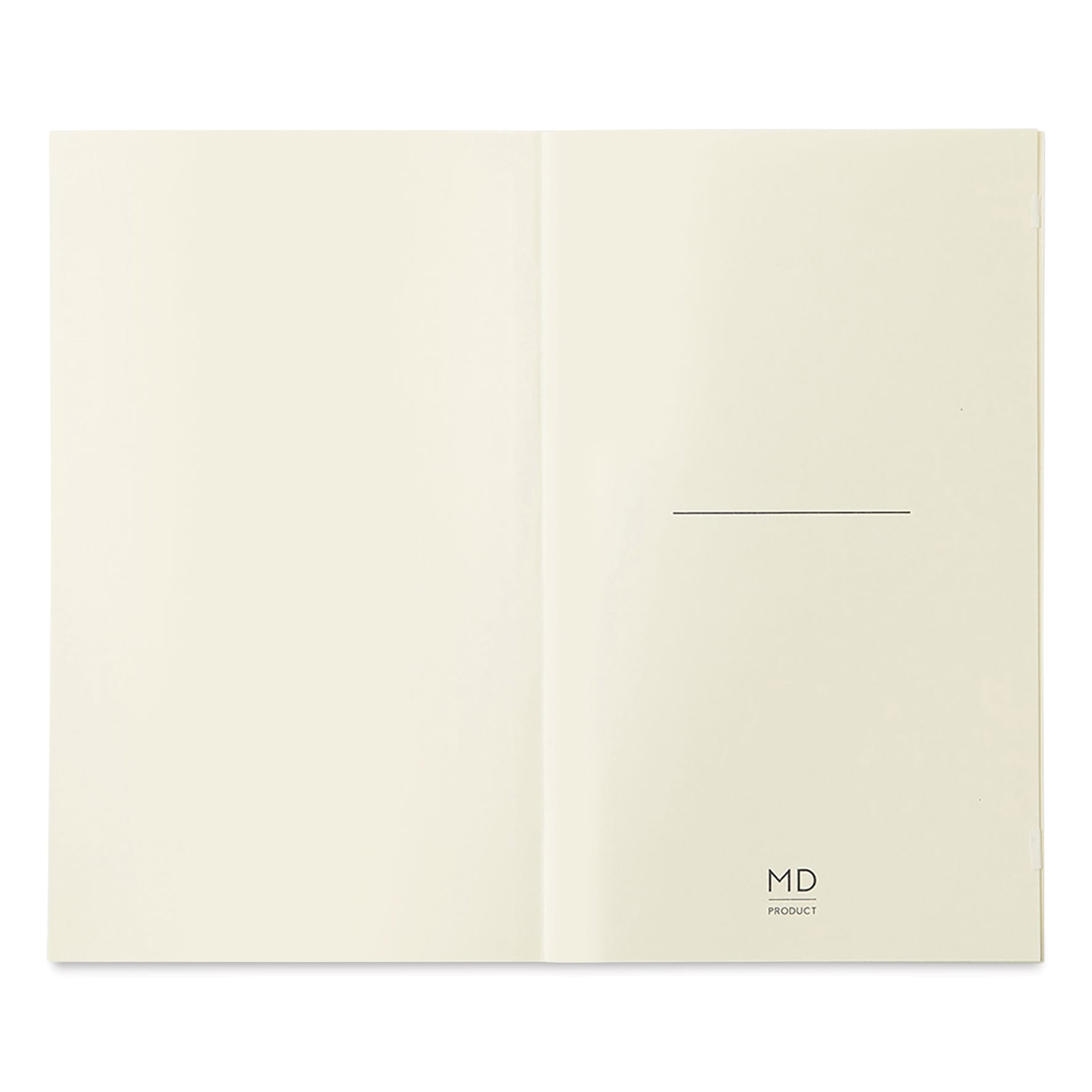 Midori MD Notebooks - B6 Slim, Grid, White, inside cover