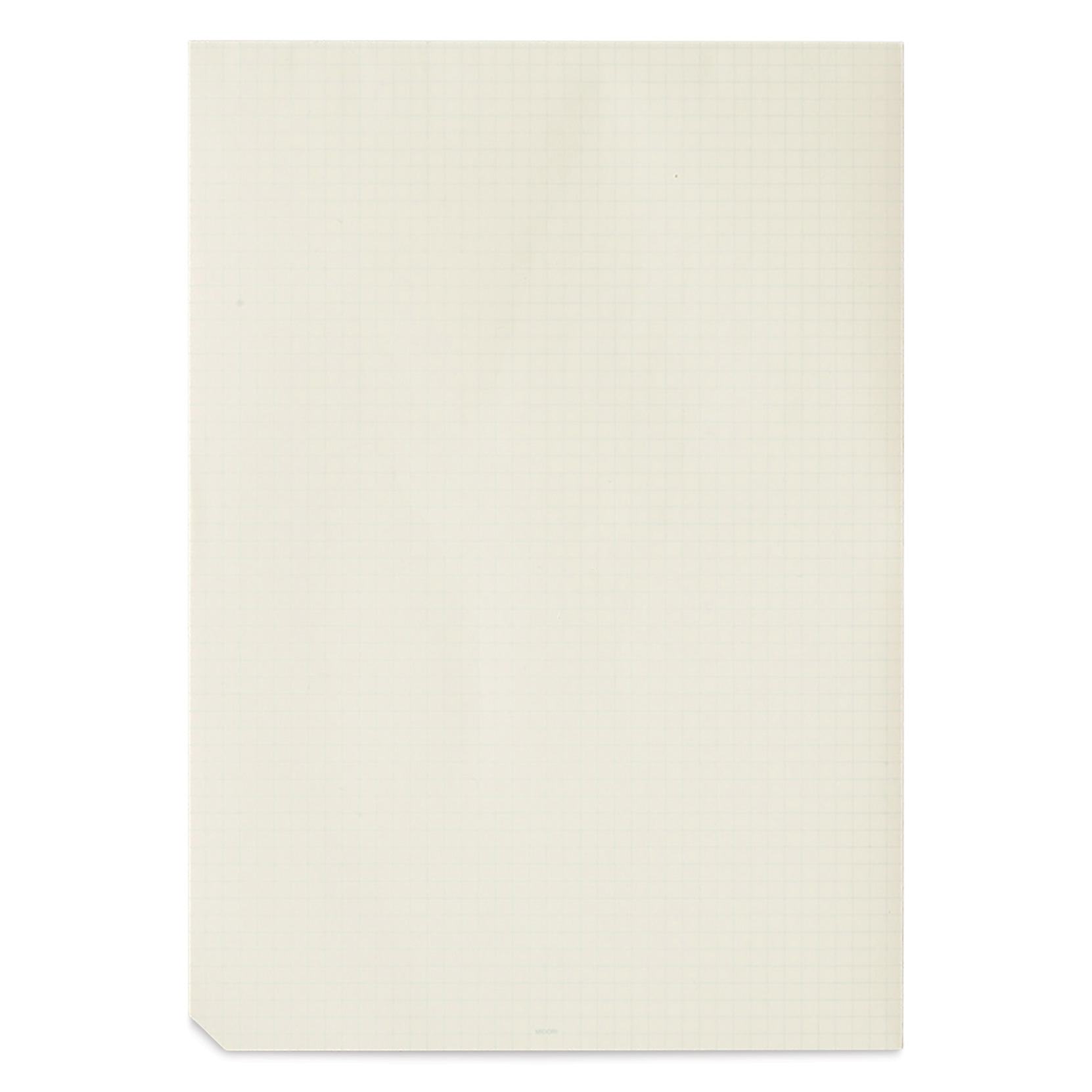 Midori MD Paper Pad - A4, Grid, White, 90 Sheets, back