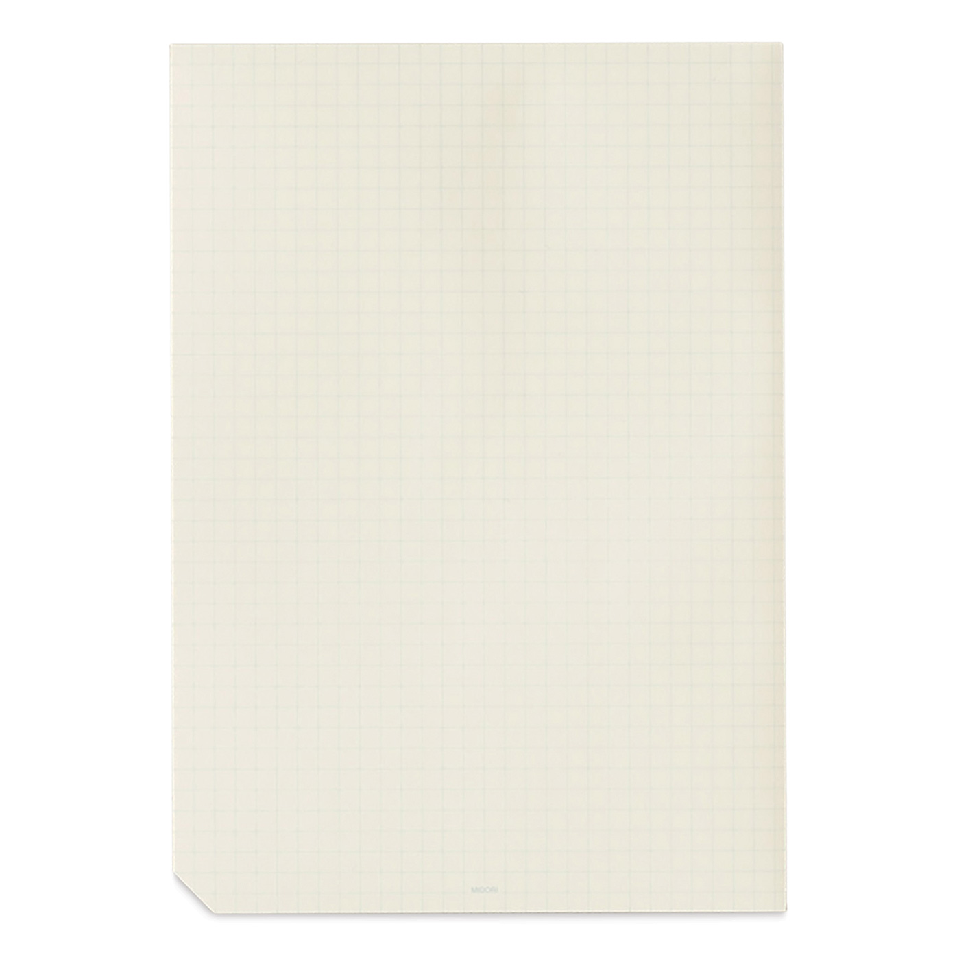 Midori MD Paper Pad - A5, Grid, White, 90 Sheets, back