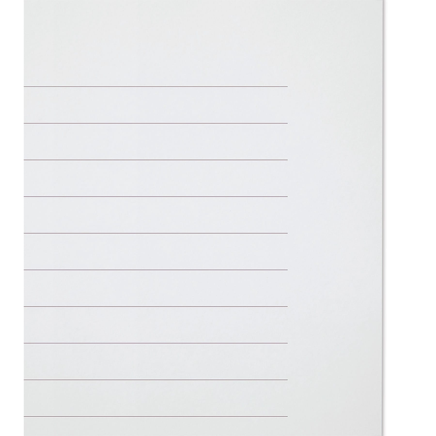 Midori MD Cotton Letter Pad - A5, Ruled, White, 50 Sheets, close-up of sheet