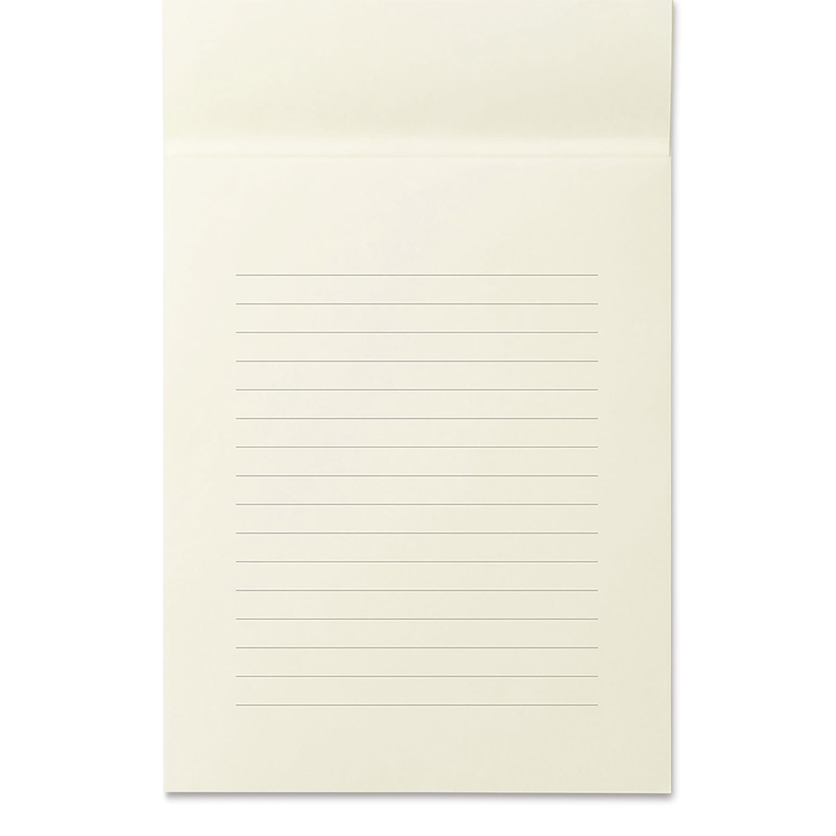 Midori MD Letter Pad - A5, Ruled, White, 50 Sheets