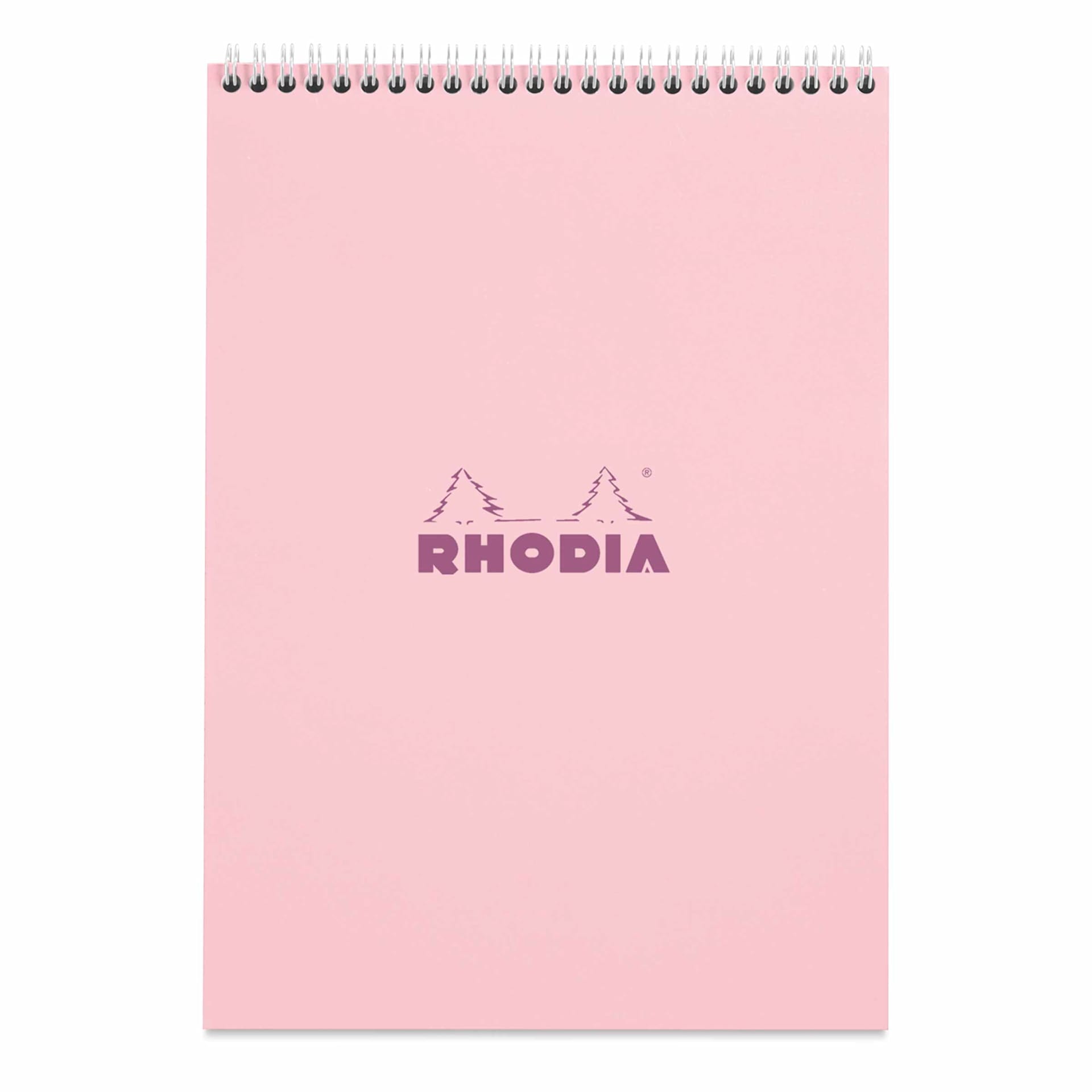 Rhodia Top Wirebound Pad - 8-1/4" x 11-3/4", Rose, Graph