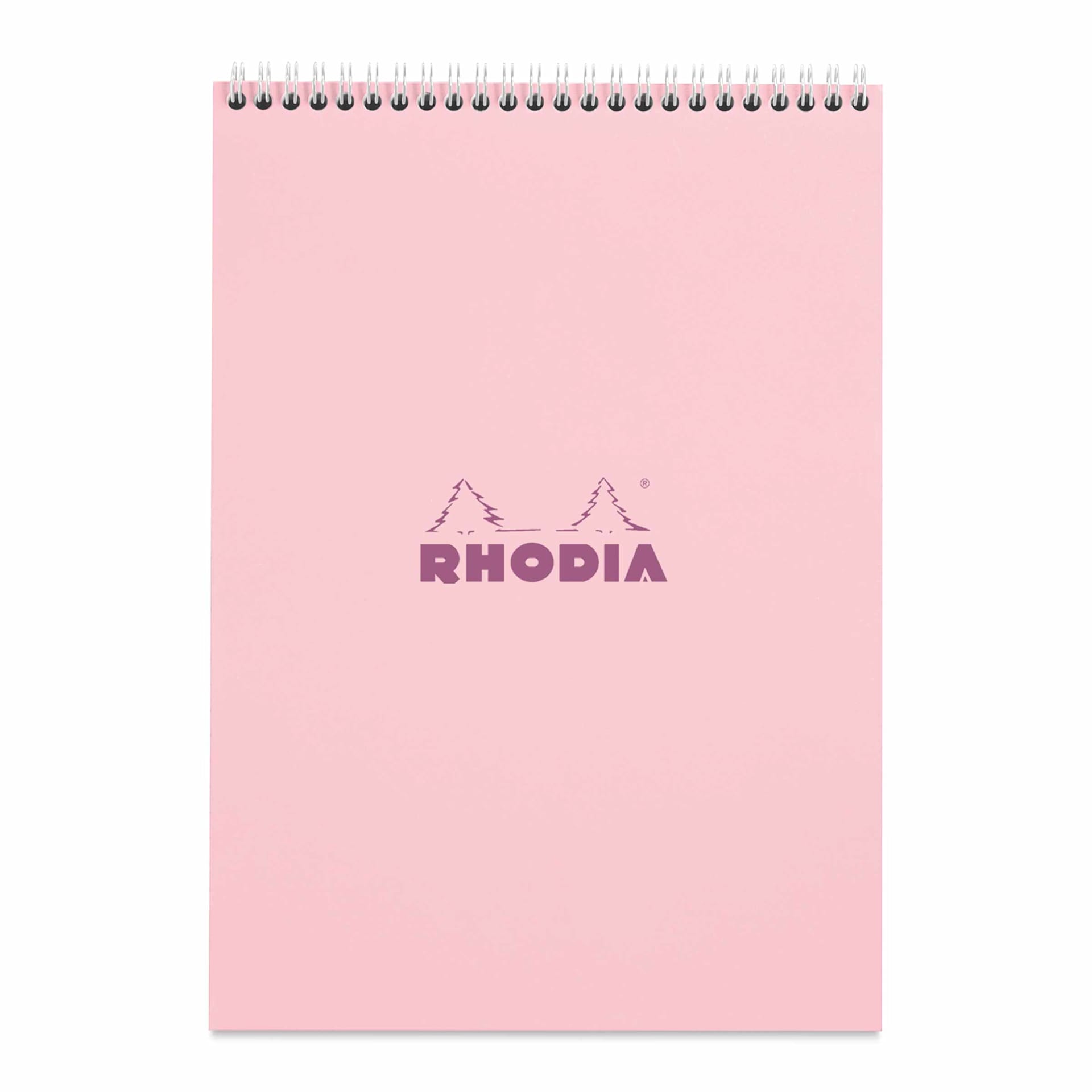 Rhodia Top Wirebound Pad - 8-1/4" x 11-3/4", Rose, Ruled