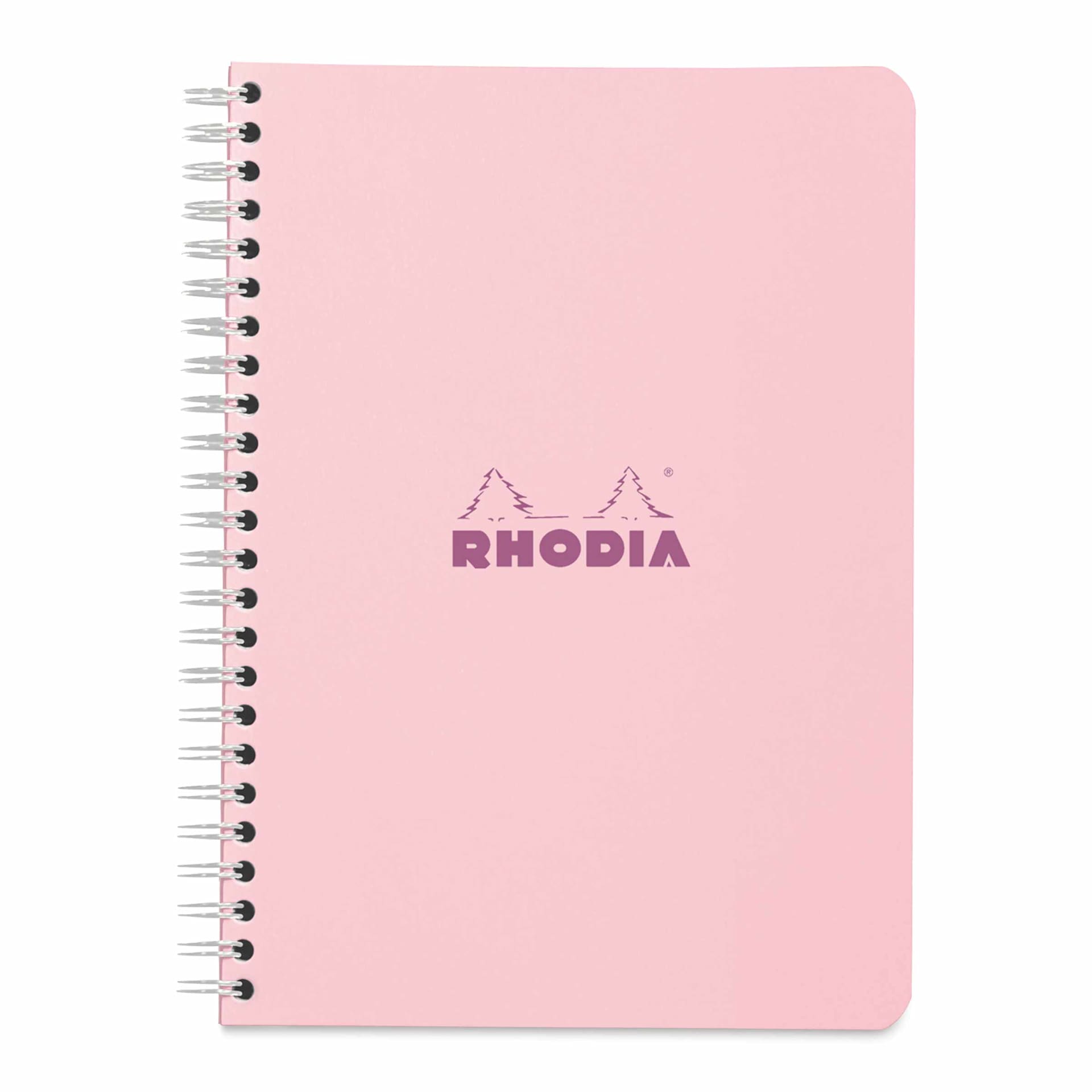 Rhodia Wirebound Notebook - 6" x 8-1/4", Rose, Lined