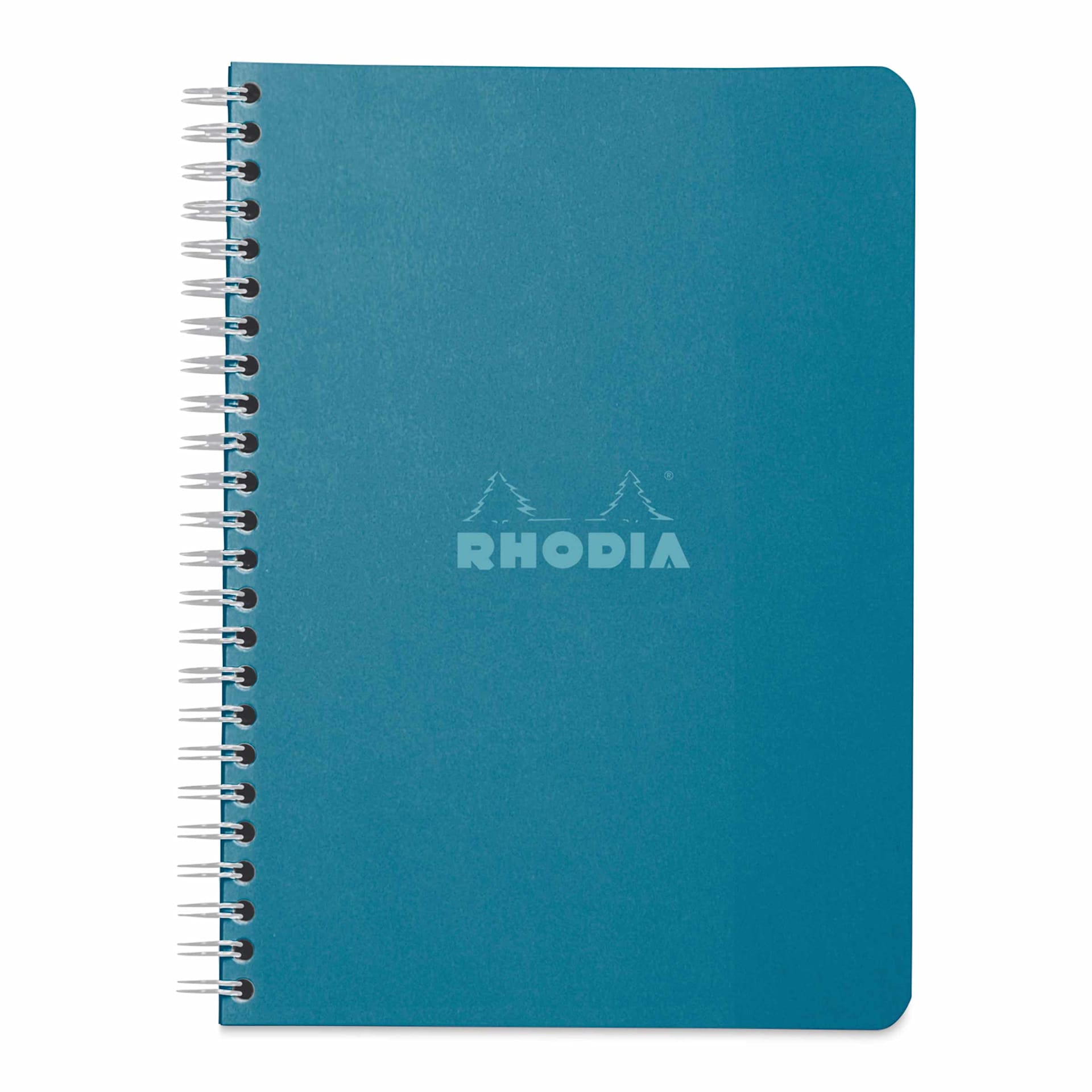 Rhodia Wirebound Notebook - 6" x 8-1/4", Peacock, Graph