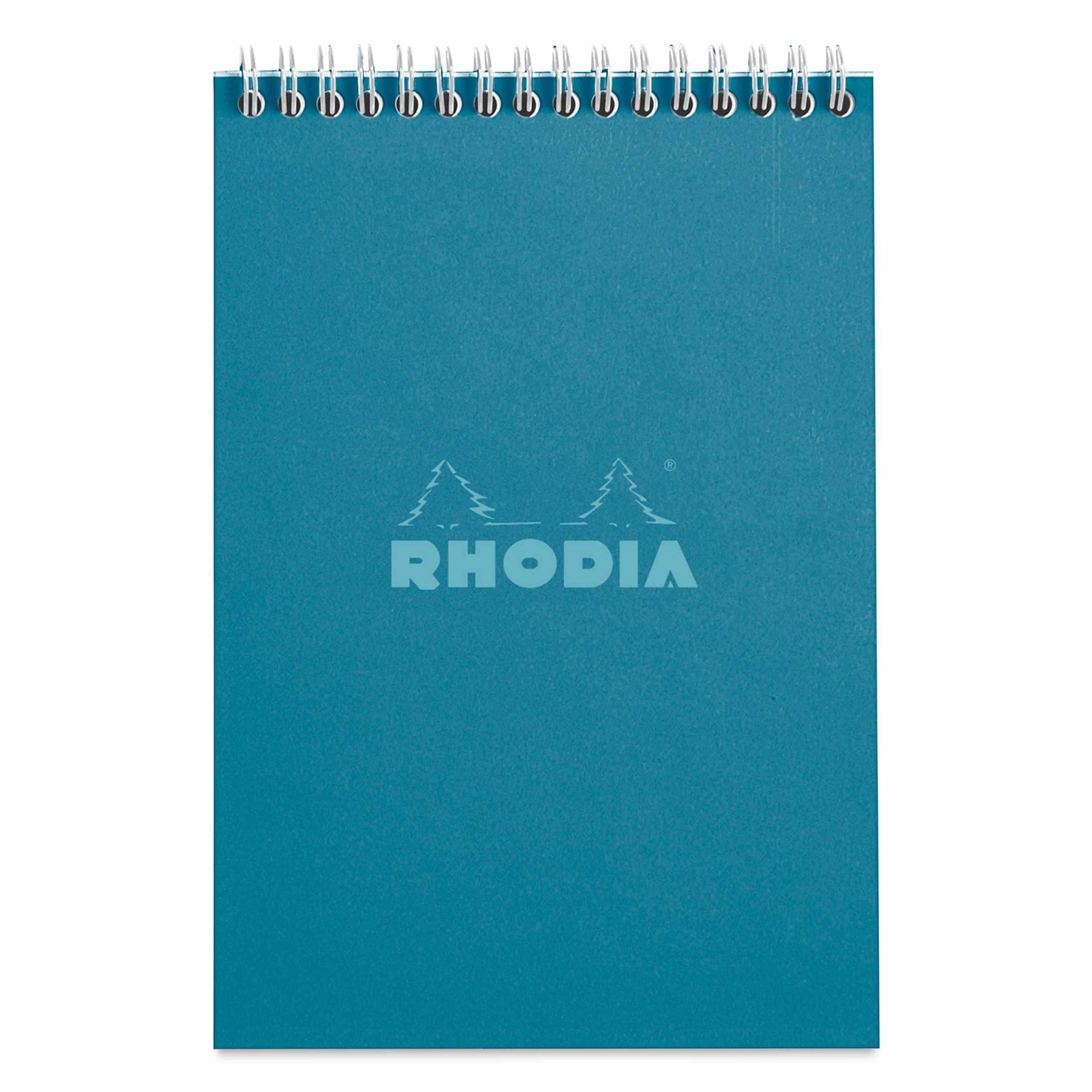 Rhodia Top Wirebound Pad - 6" x 8-1/4", Peacock, Graph