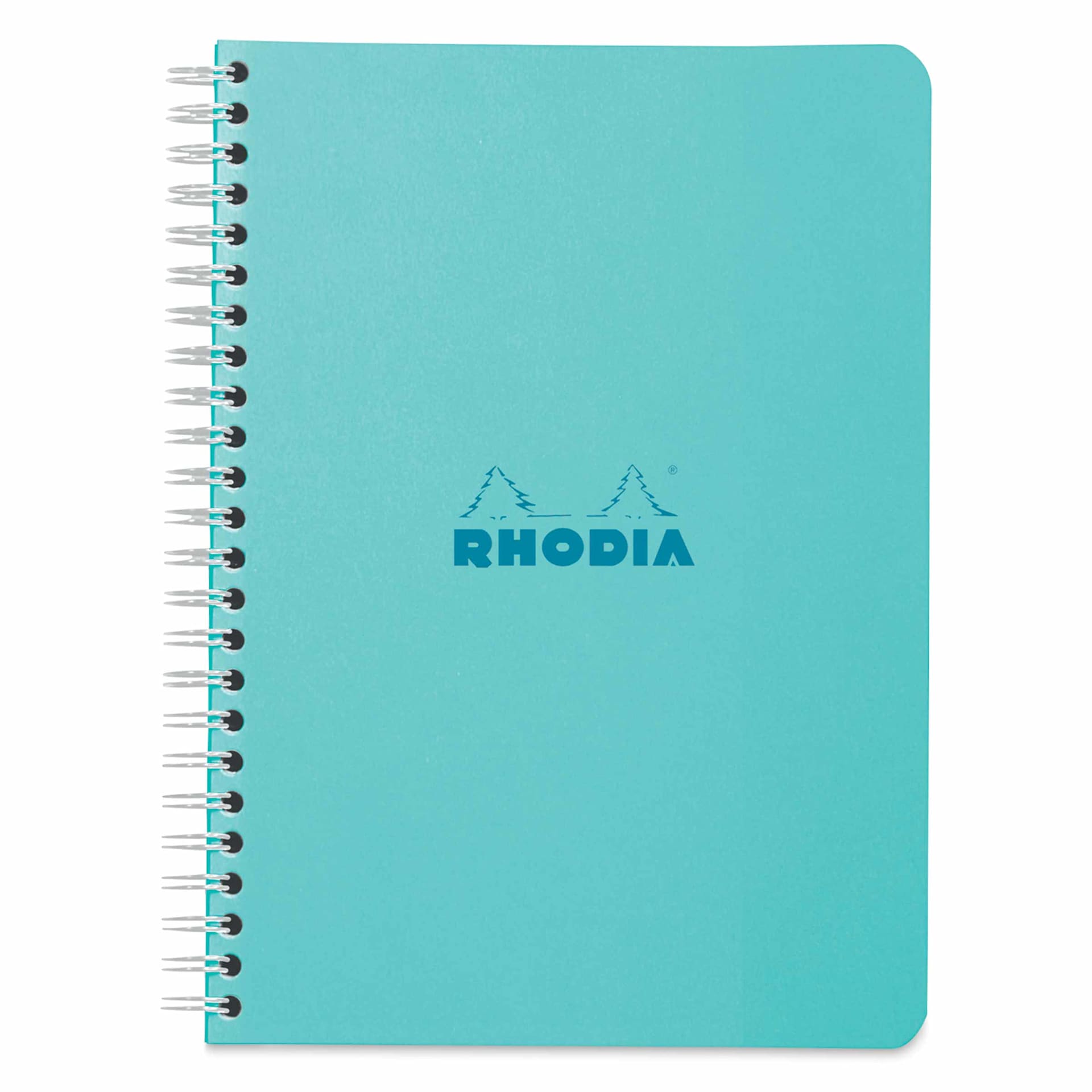 Rhodia Wirebound Notebook - 6" x 8-1/4", Azure, Graph