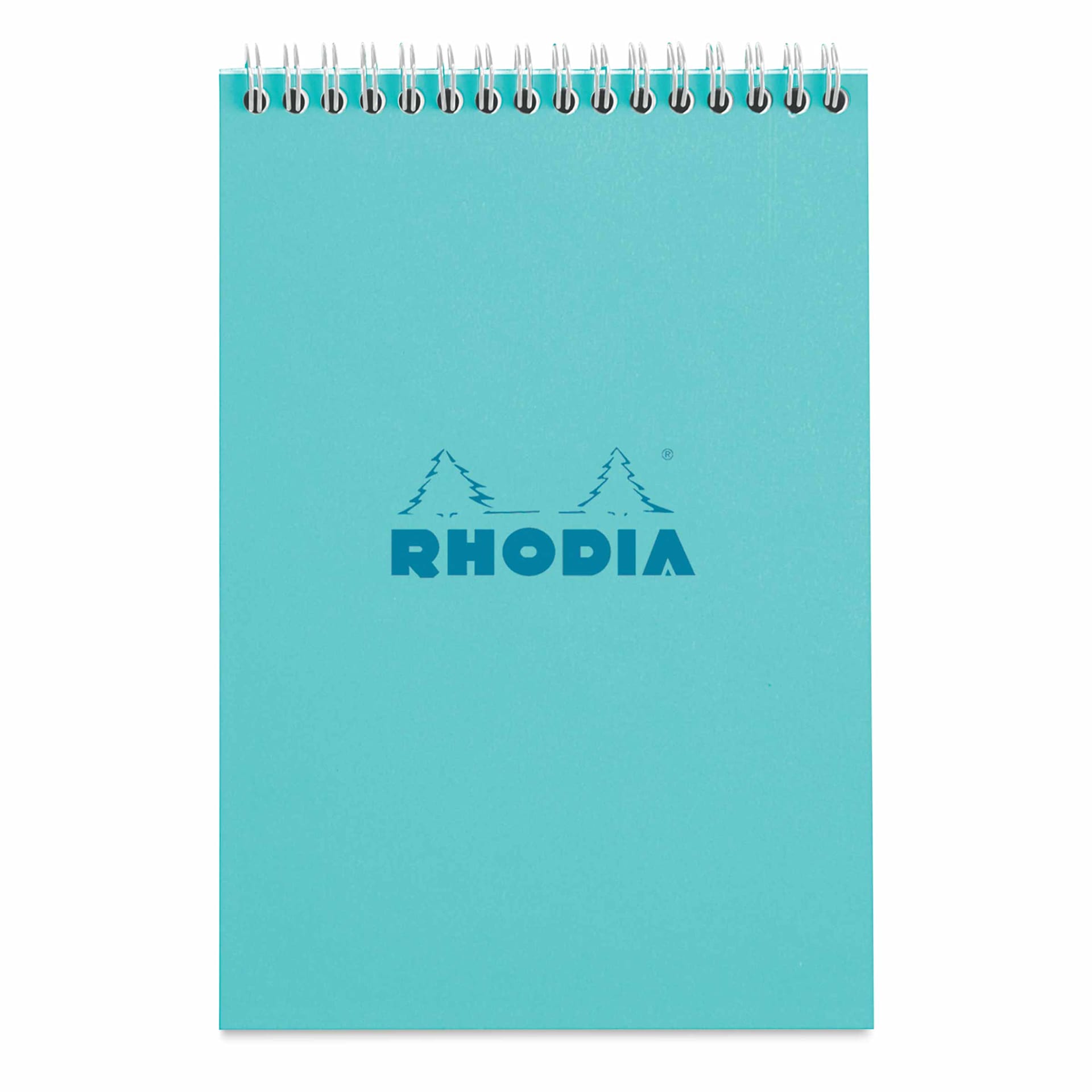 Rhodia Top Wirebound Pad - 6" x 8-1/4", Azure, Ruled