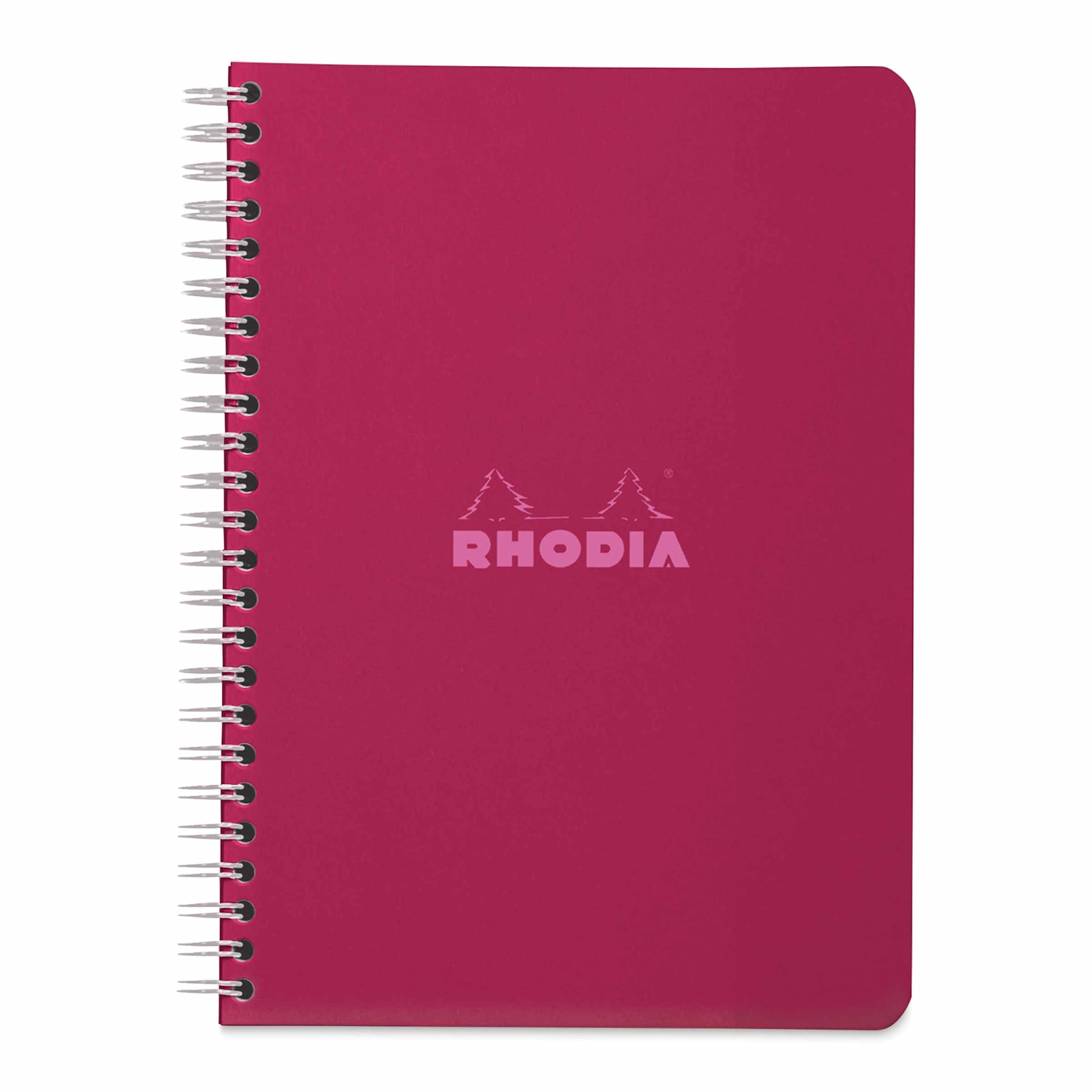 Rhodia Wirebound Notebook - 6" x 8-1/4", Plum, Graph