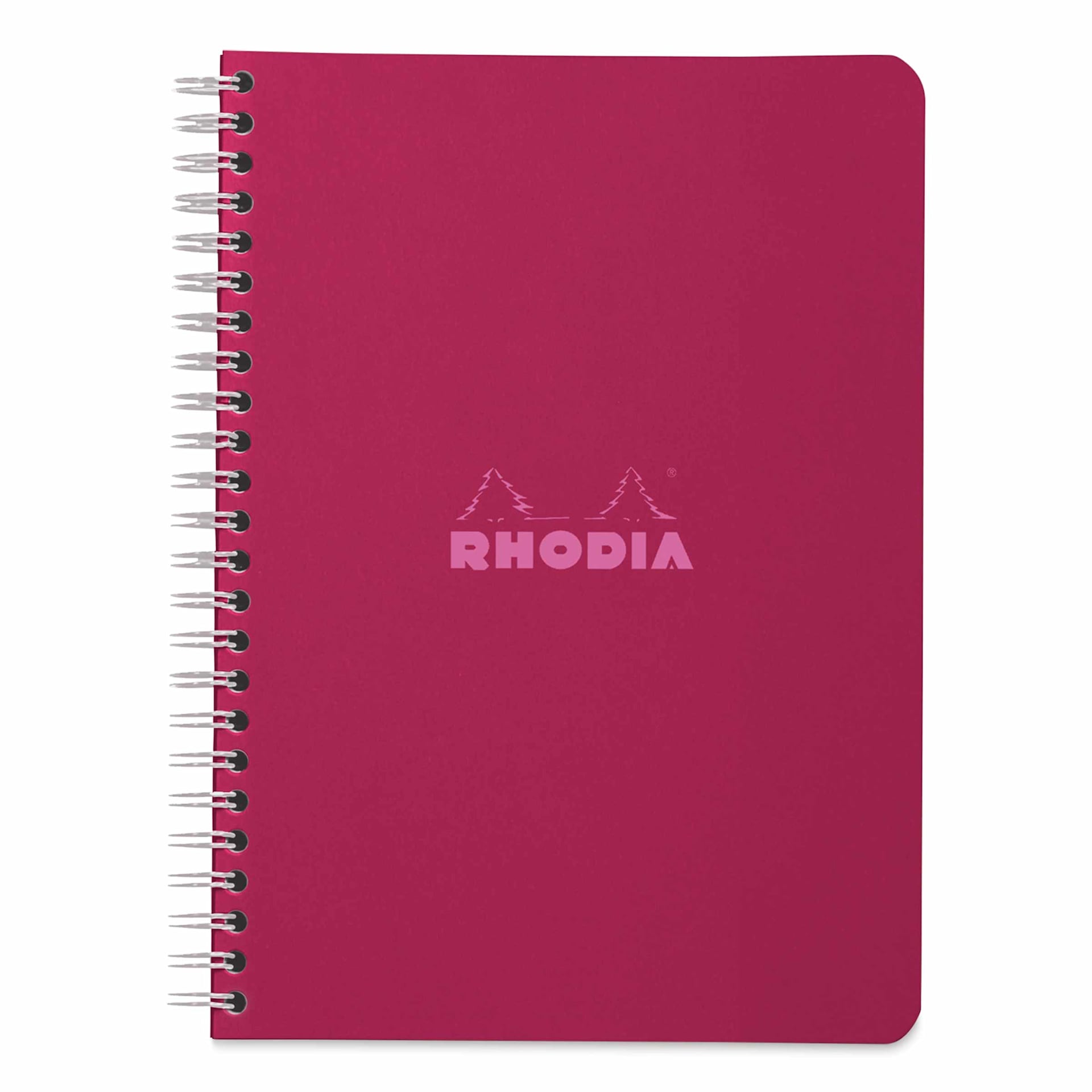 Rhodia Wirebound Notebook - 6" x 8-1/4", Plum, Ruled