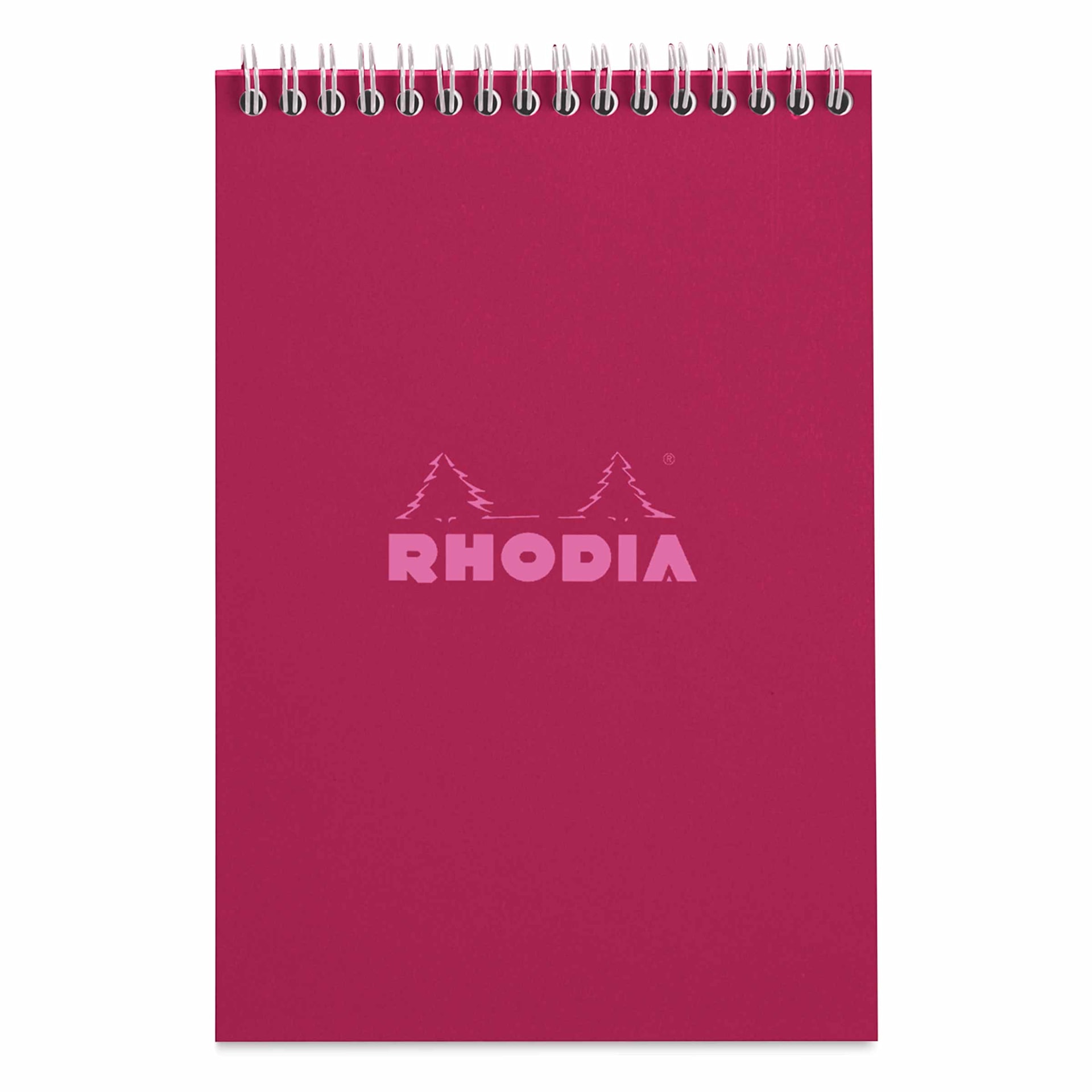 Rhodia Top Wirebound Pad - 6" x 8-1/4", Plum, Graph