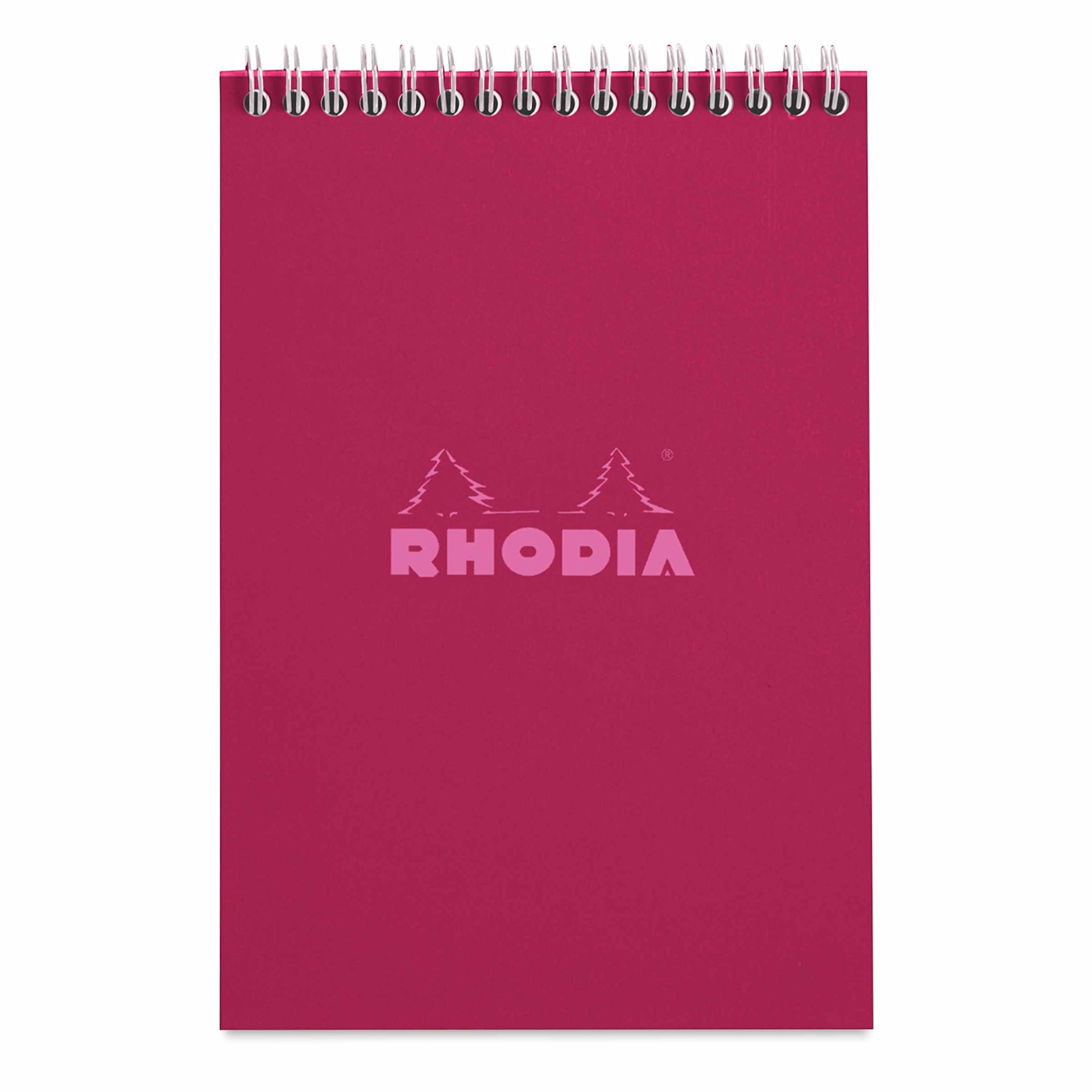 Rhodia Top Wirebound Pad - 6" x 8-1/4", Plum, Ruled